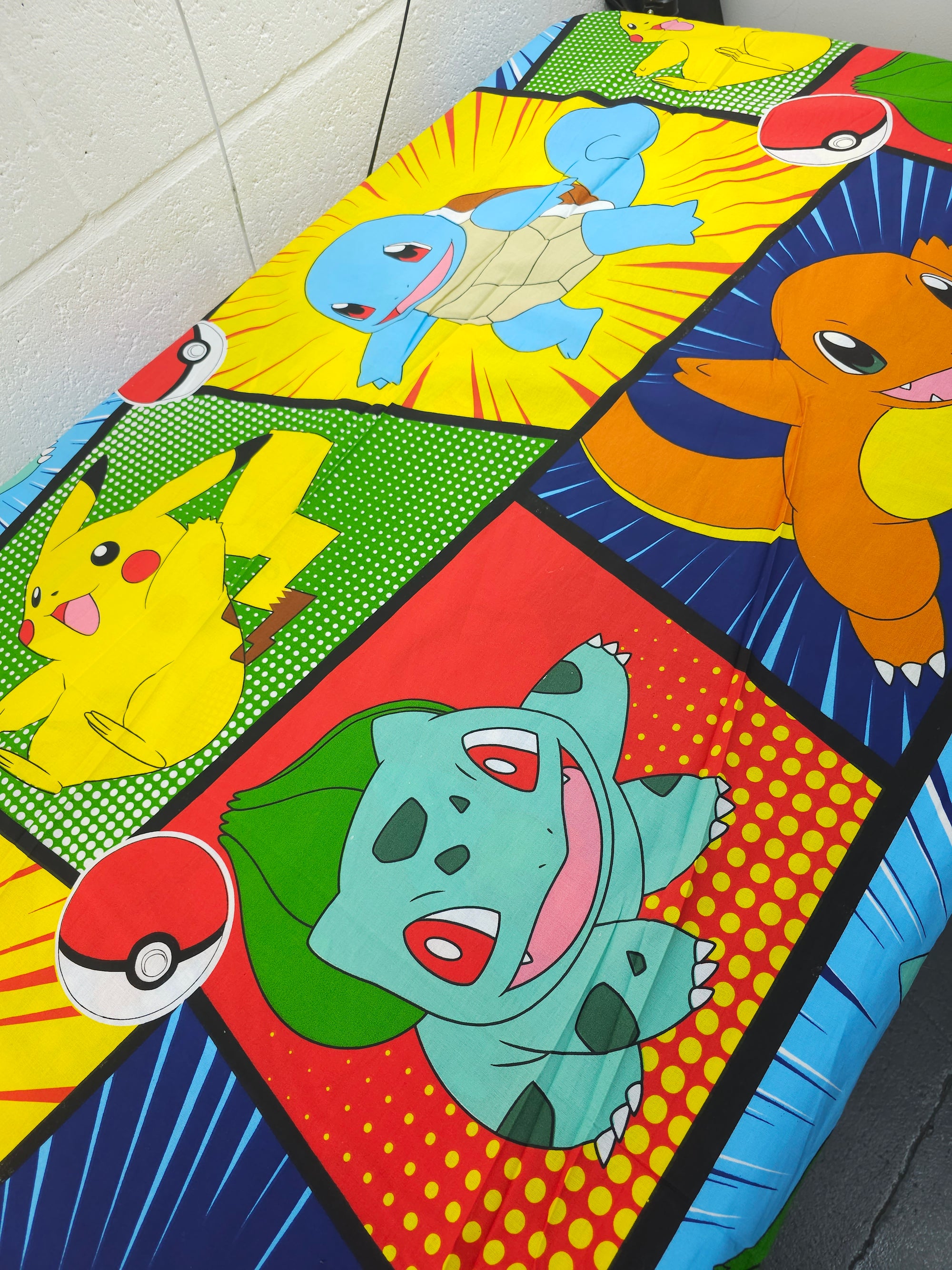 Pokemon Retro 100% Cotton 82" *EXTRA WIDE* - Tesco