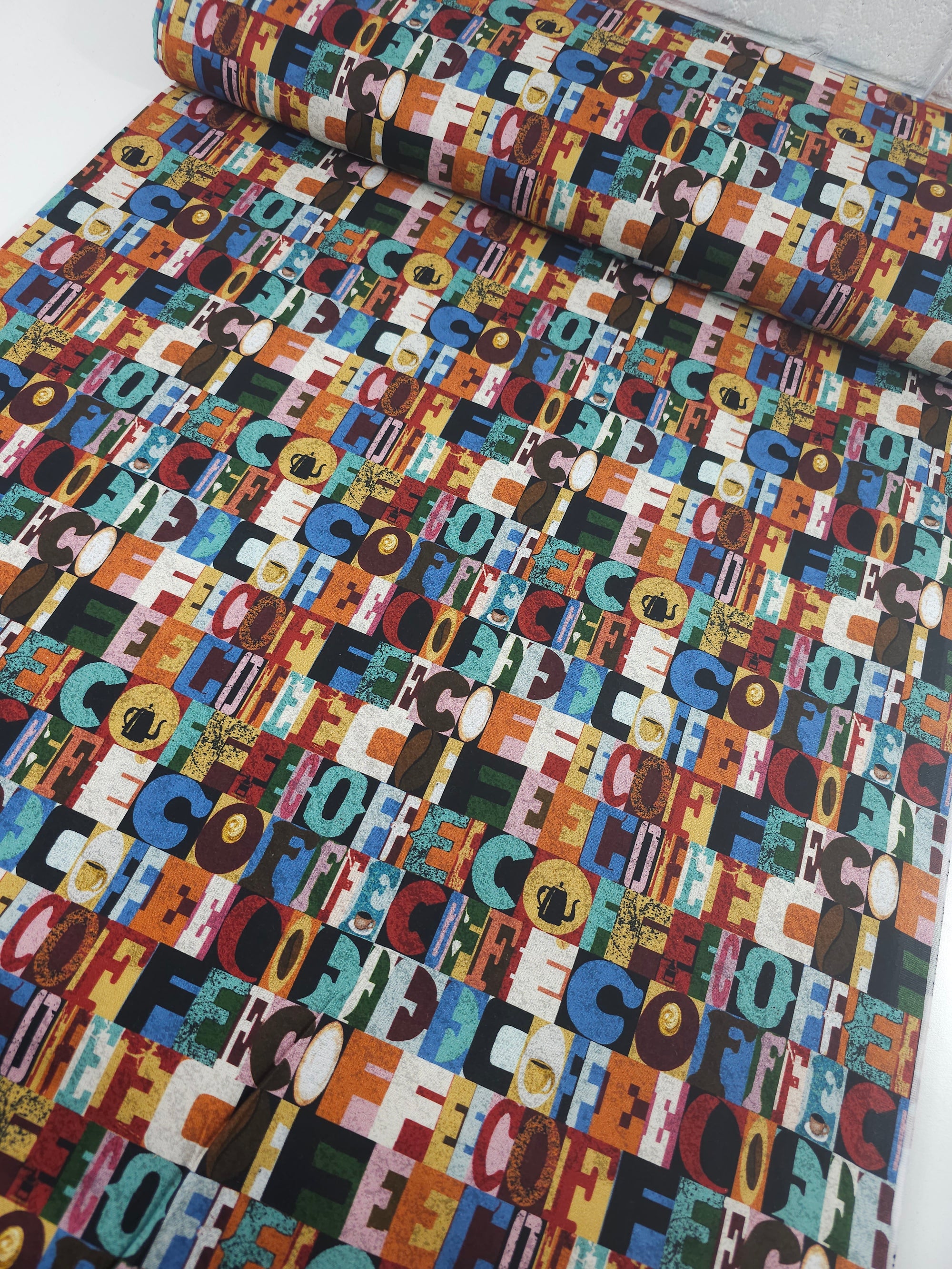 Abstract Coffee Statement 100% Cotton