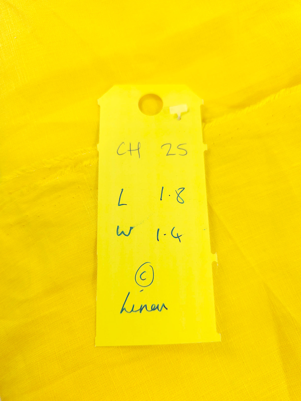 Yellow Cotton Linen- 1.8m piece