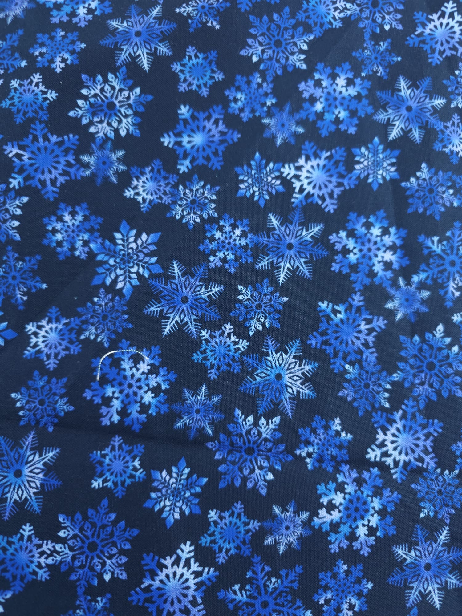 Midnight Snowflakes Cotton - 2m Piece