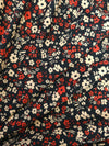 Red/Beige Ditsy Floral Viscose Jersey