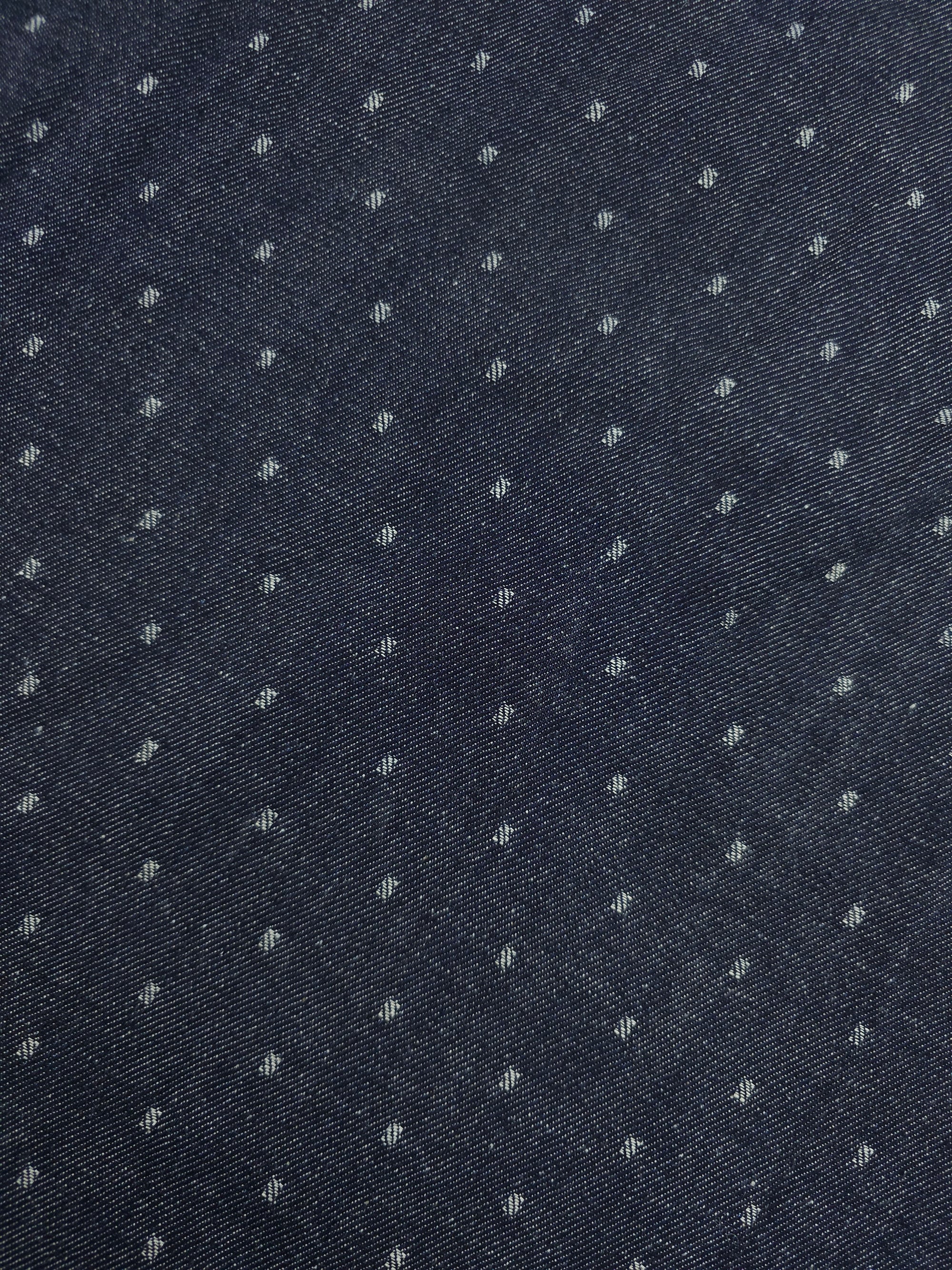 Charcoal Navy Dobby Look Denim