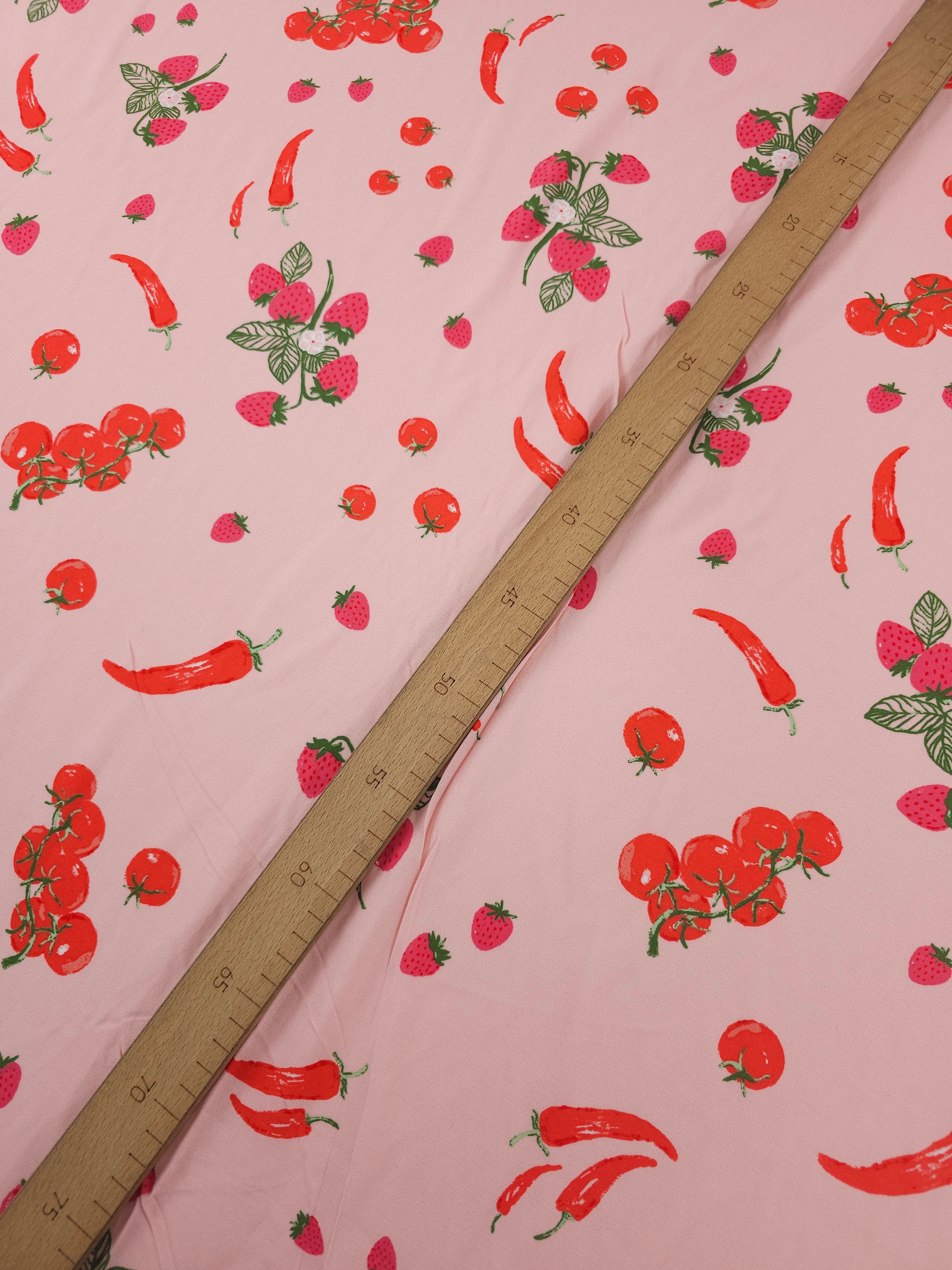 Pink Wild Strawberry Chilli Viscose Challis - New Look
