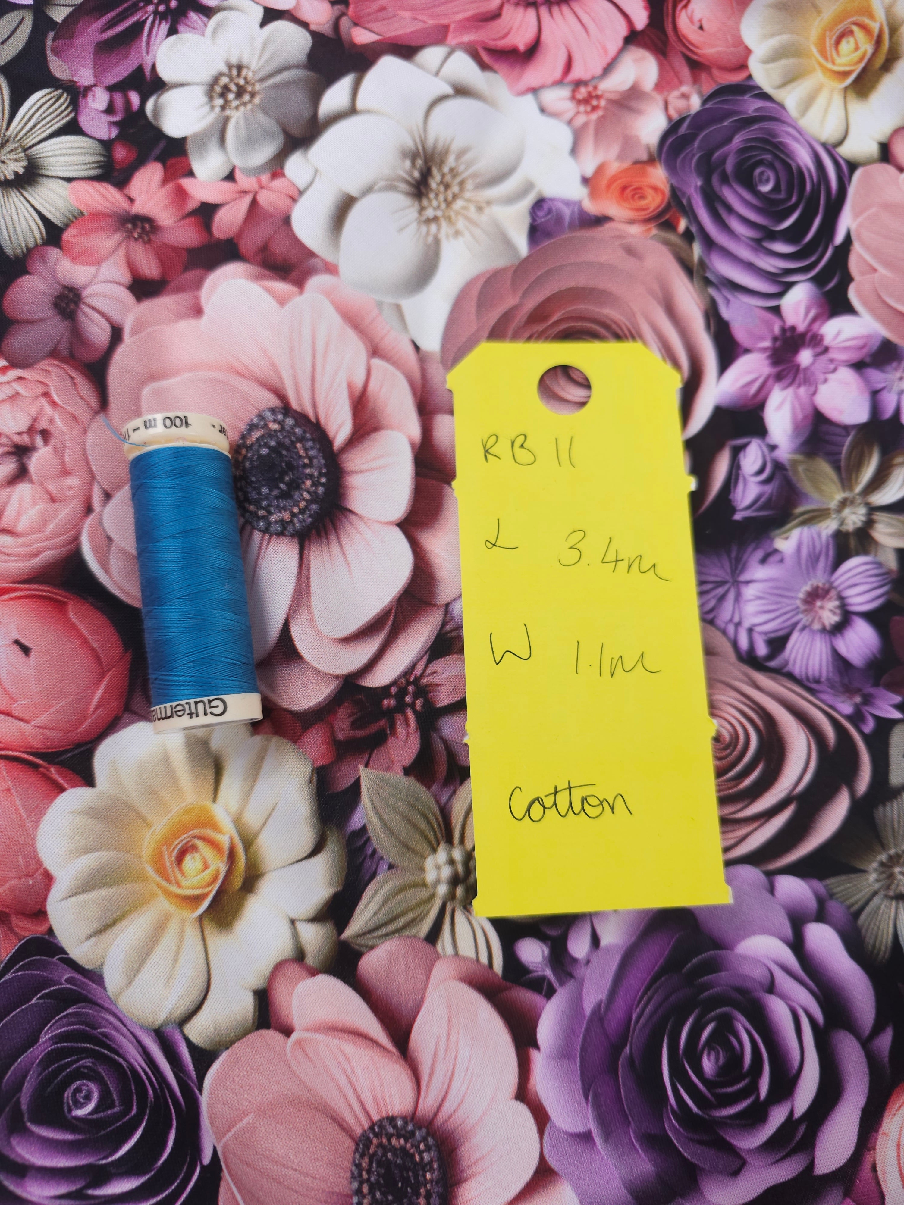 Spring flower Cotton- 3.4m piece