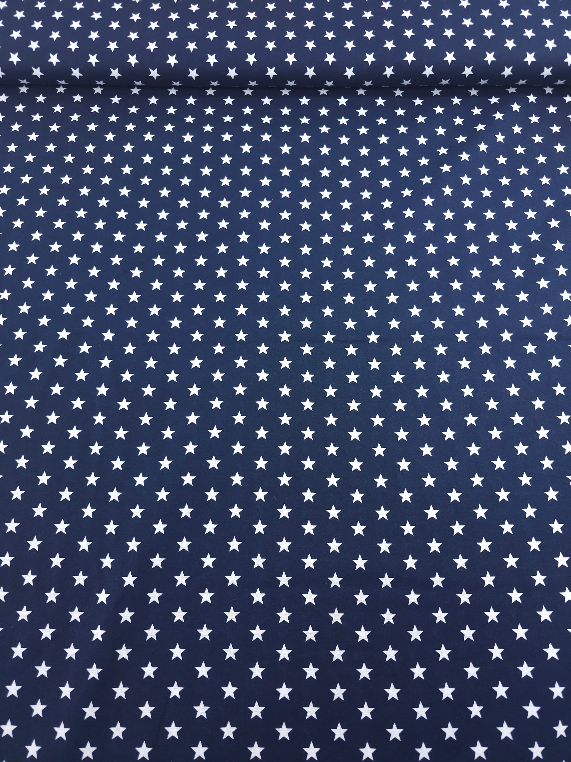 Navy Petit Stars Lightweight Cotton 60"