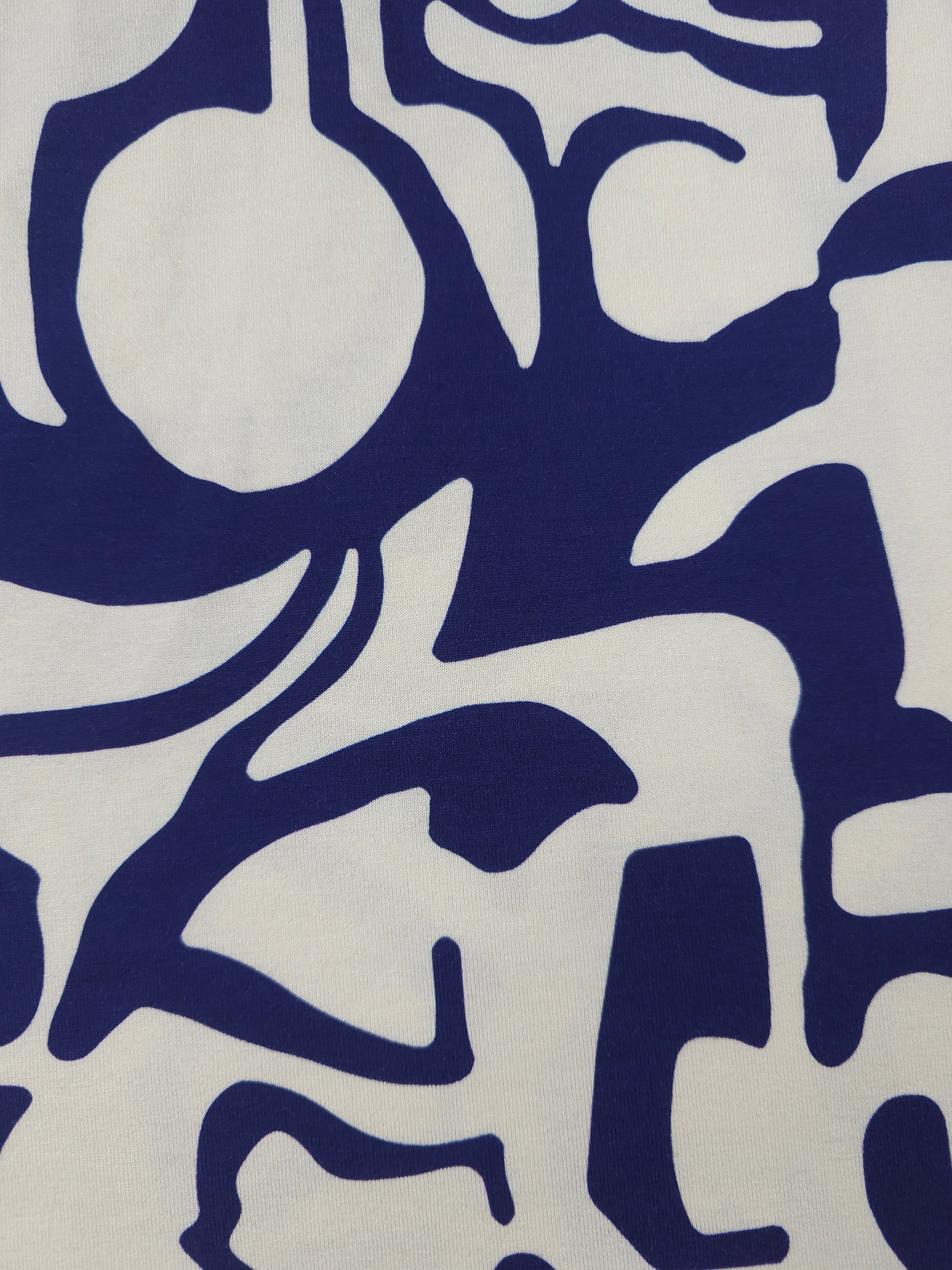Navy abstract Jersey- 2m piece