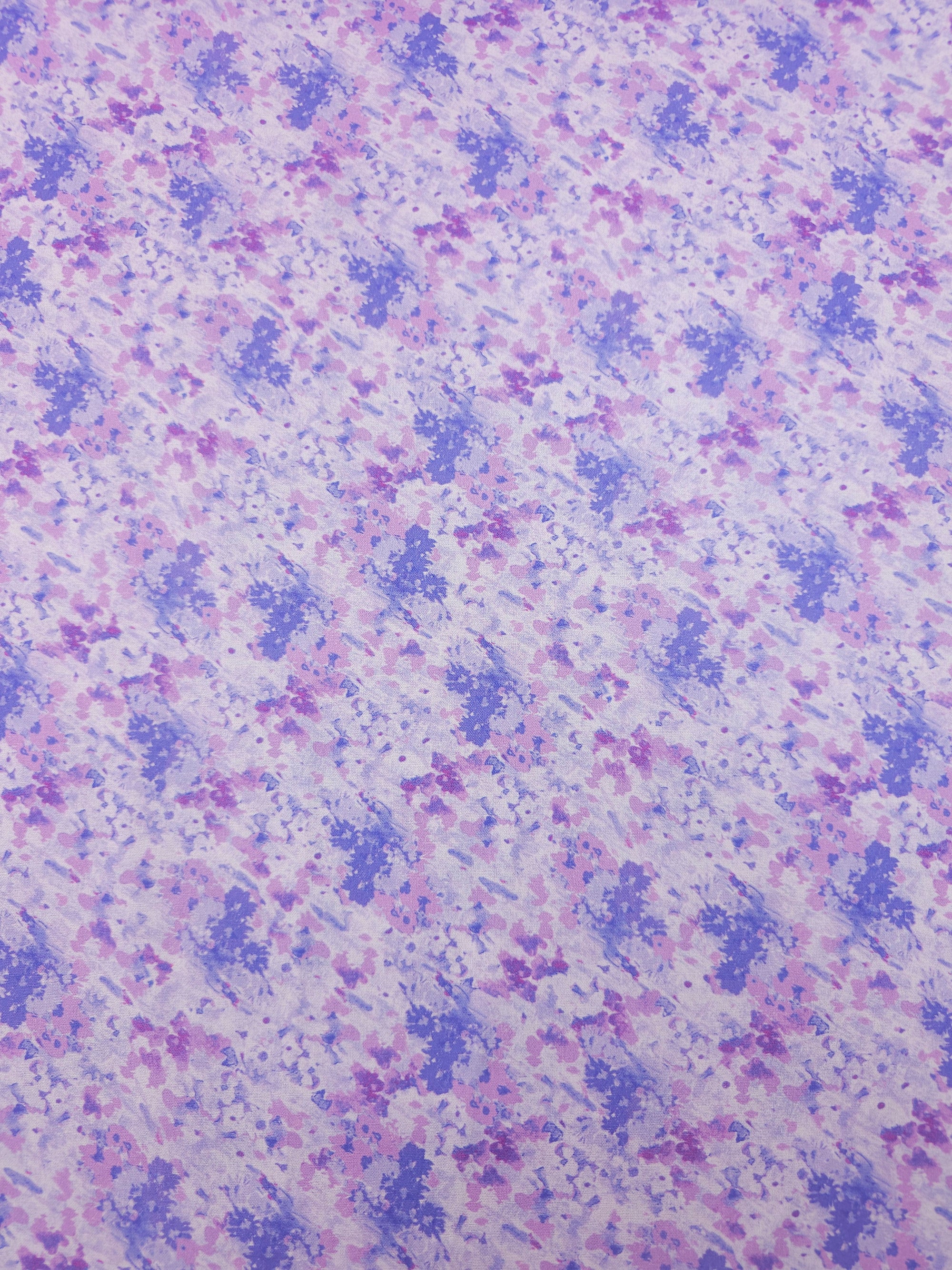 Lilac Floral Monet 100% Cotton
