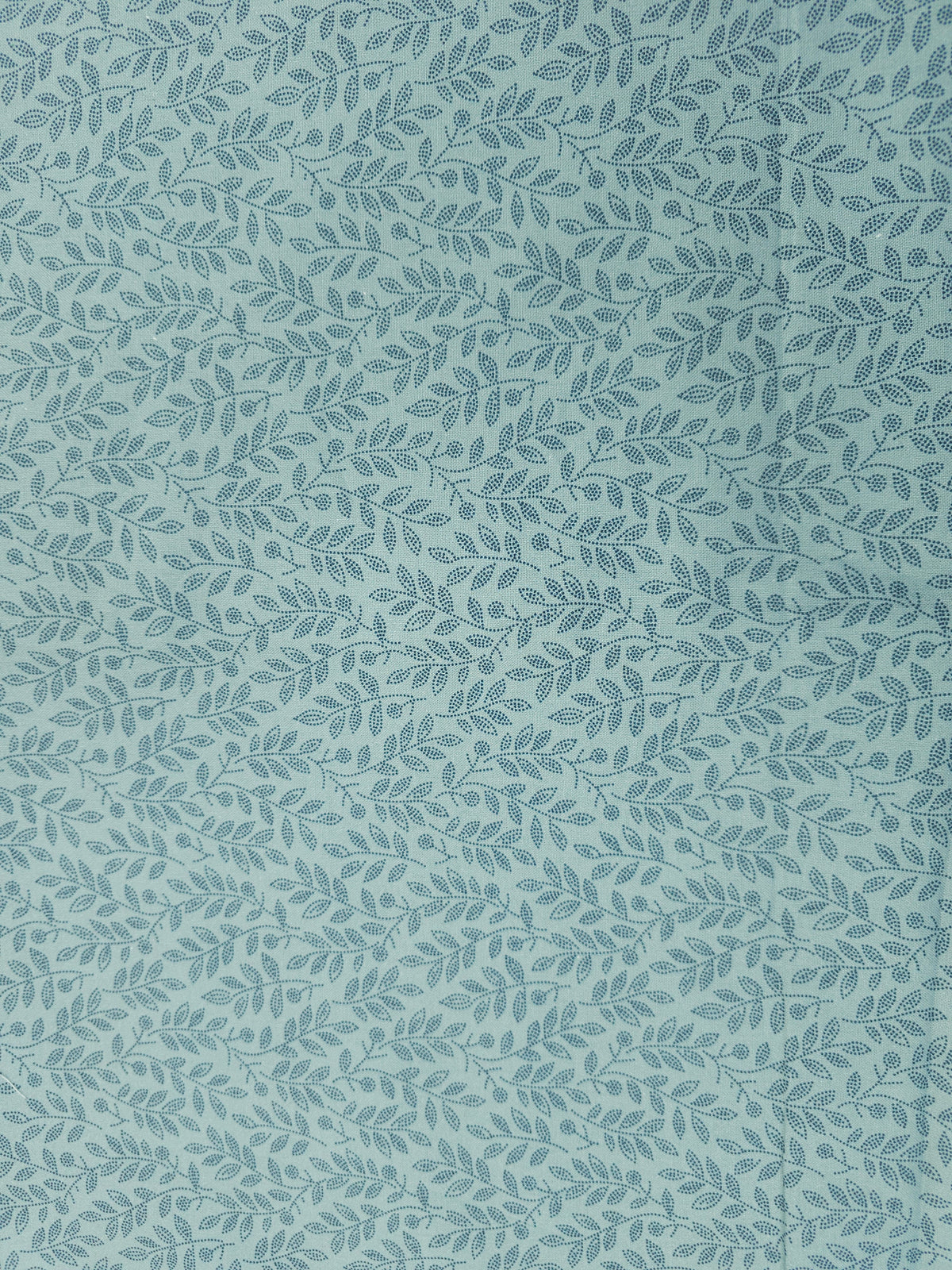 Light blue leaves Cotton (Various sizes)
