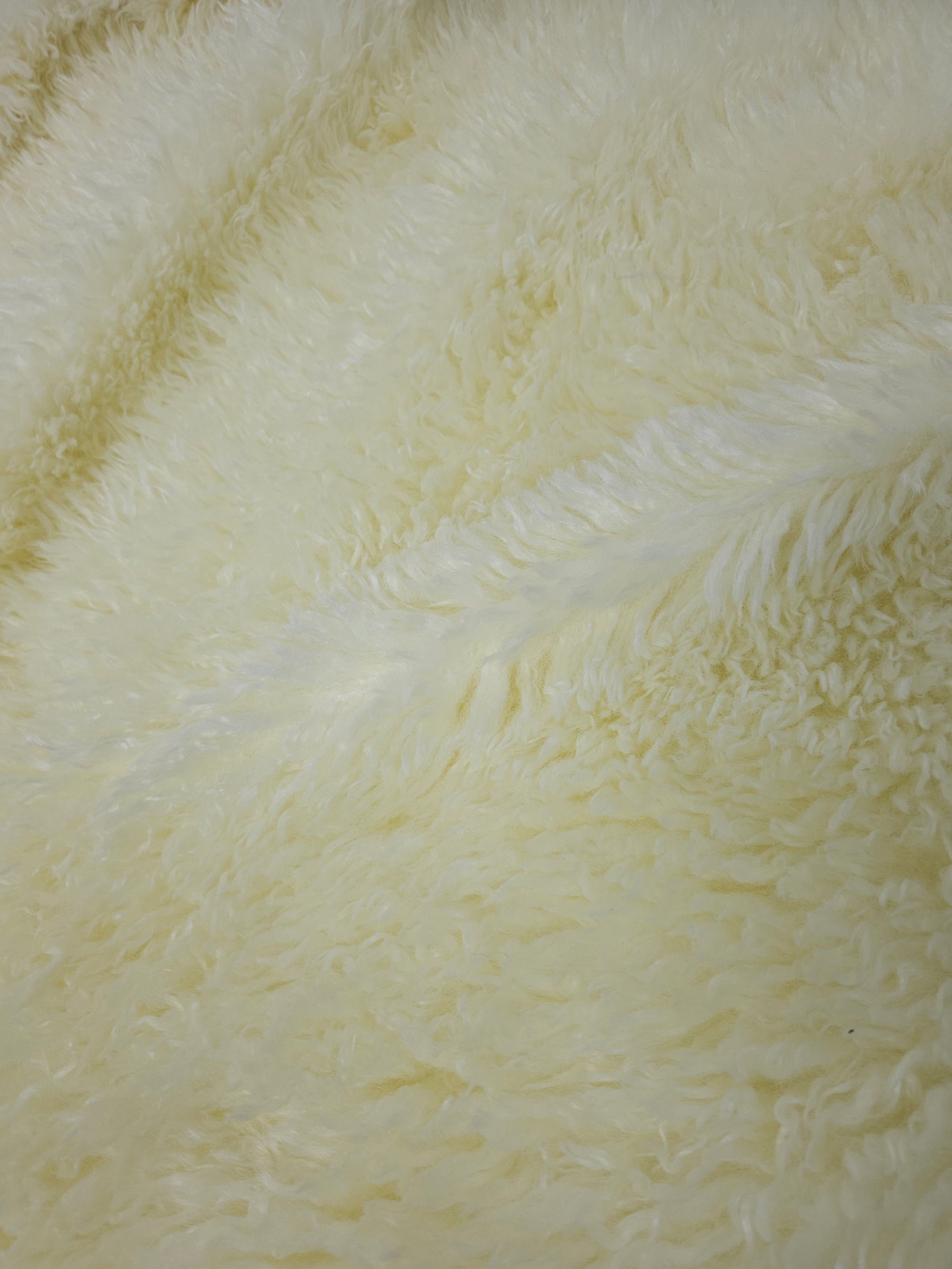 Ivory Cream Soft Shaggy Faux Fur