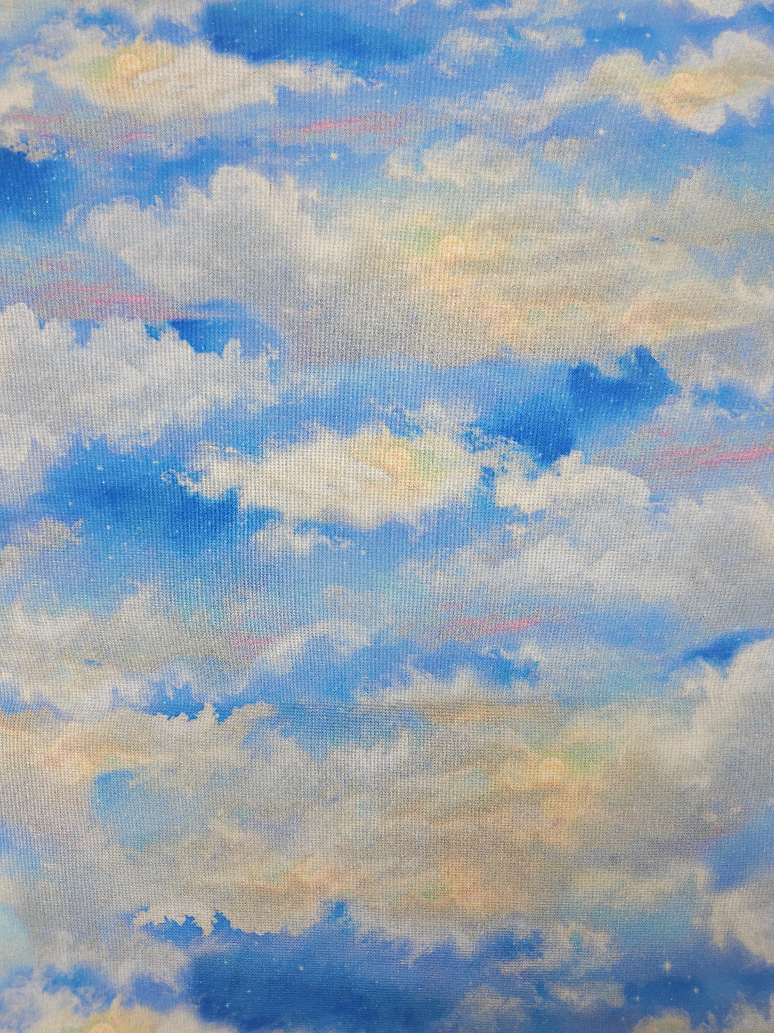 Bright Clouds 100% Cotton