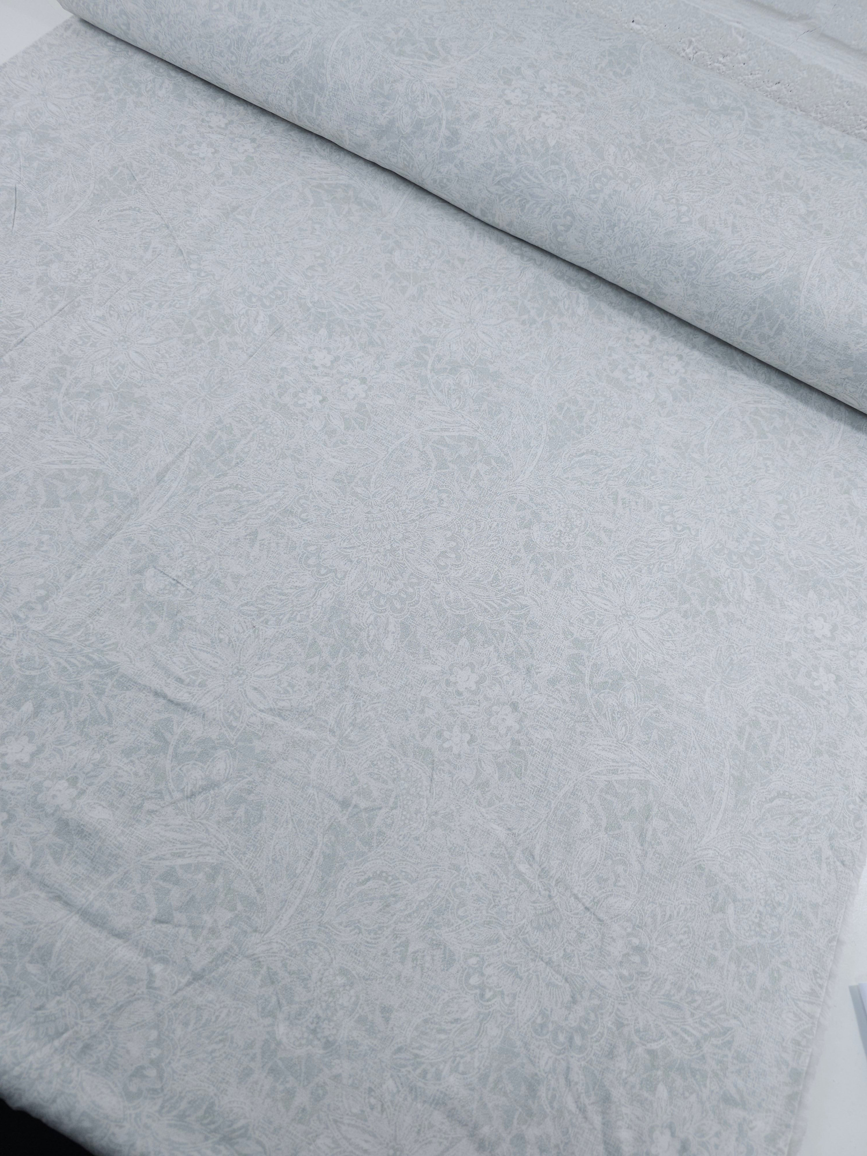 Grey Vintage Etheral Floral 100% Cotton 100% Cotton 118" *EXTRA WIDE*