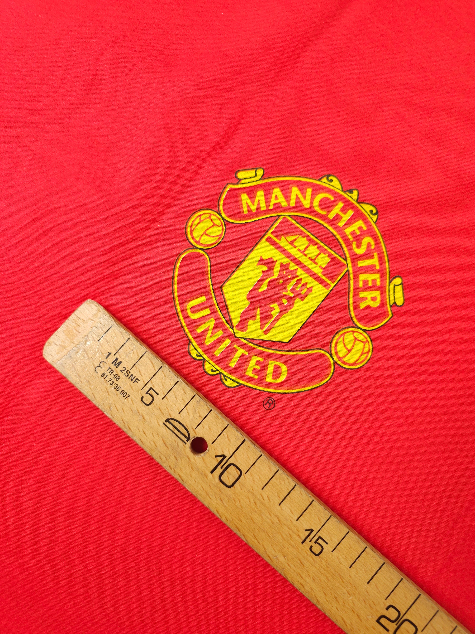 Red Machester United FC Emblem 100% Cotton Football Fabric 98" *EXTRA WIDE*