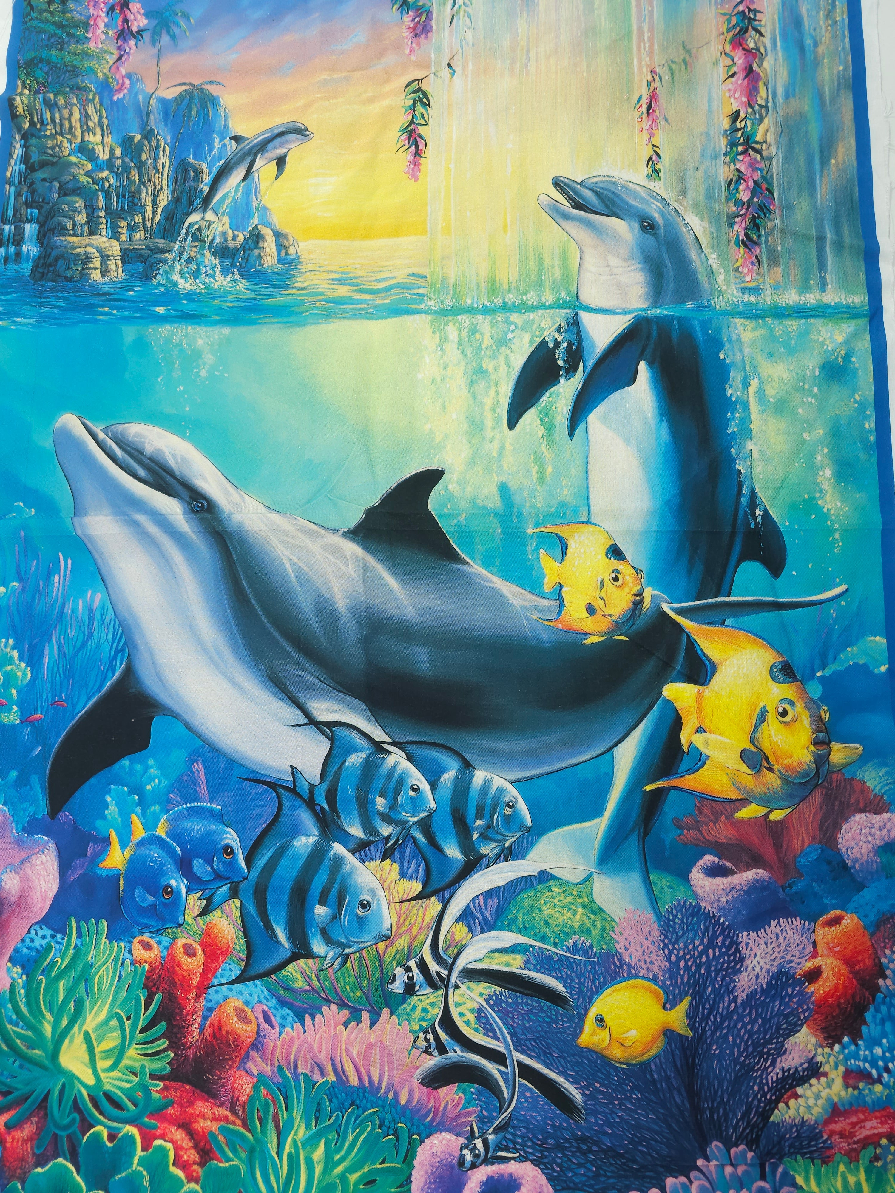 Dolphin Cotton panel- 1.6m piece