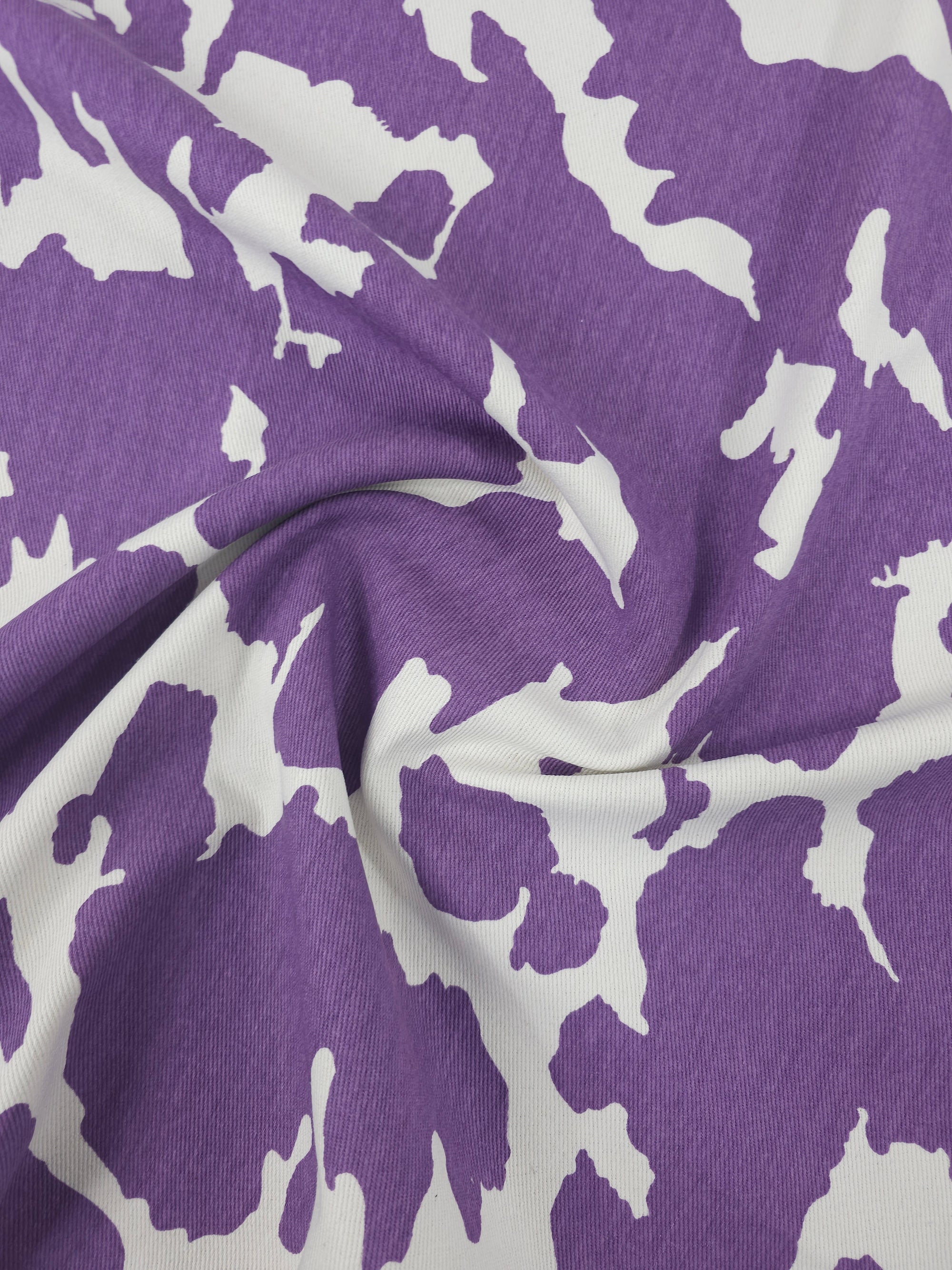 Purple/White Cow Denim