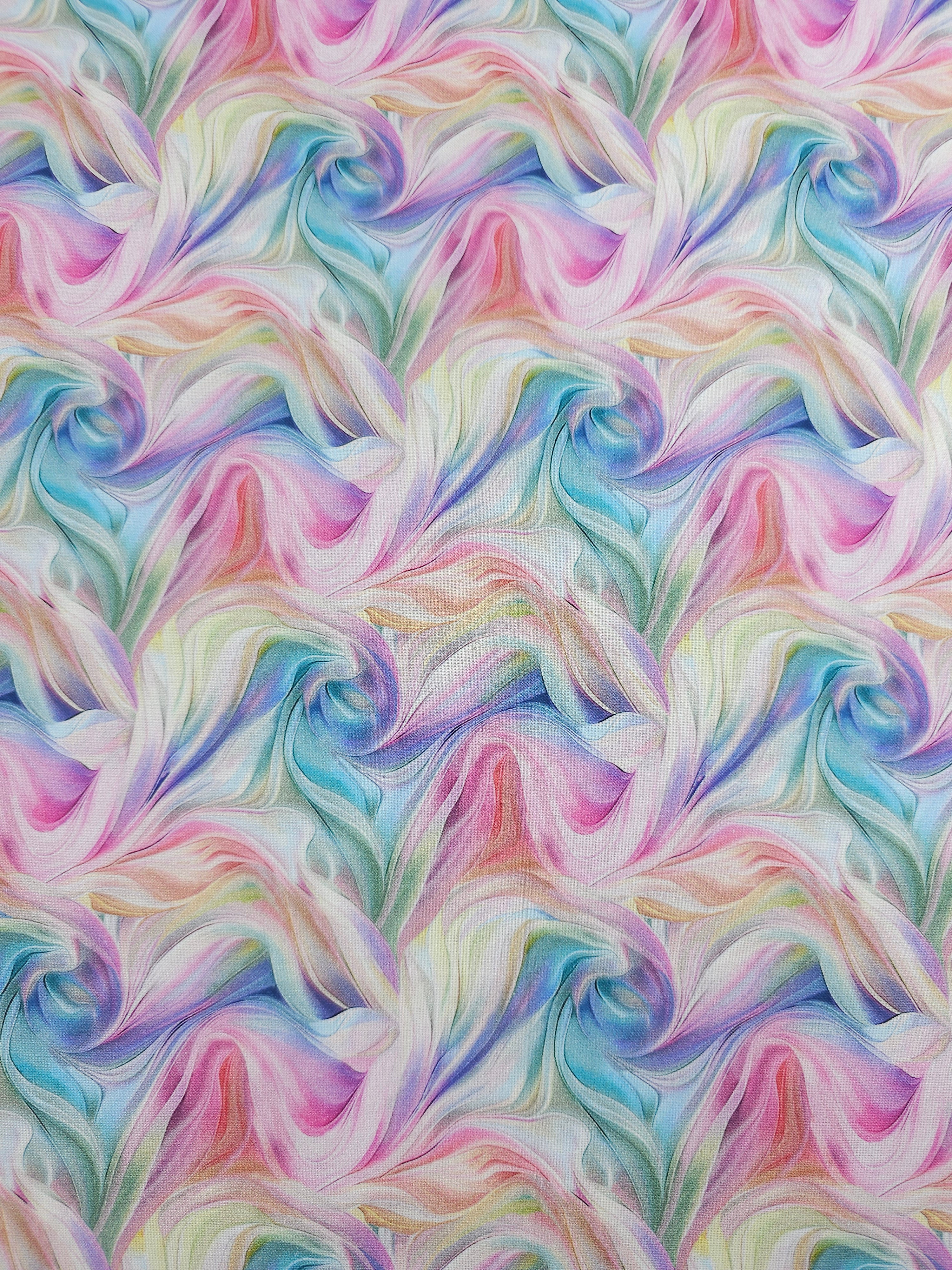 Pastel Flutter Wave 100% Cotton