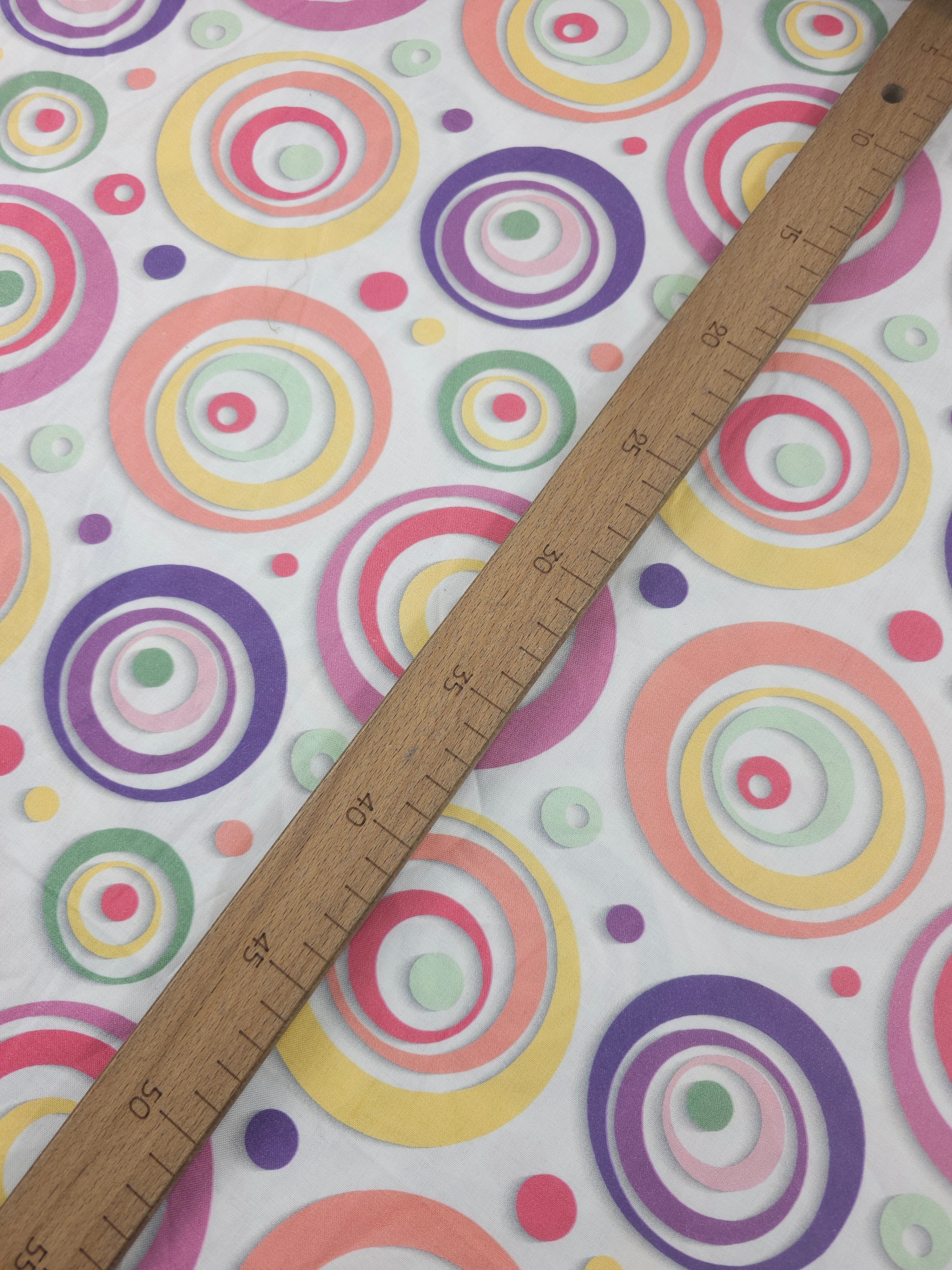 Quirky Spiral Circle Dimension 100% Cotton