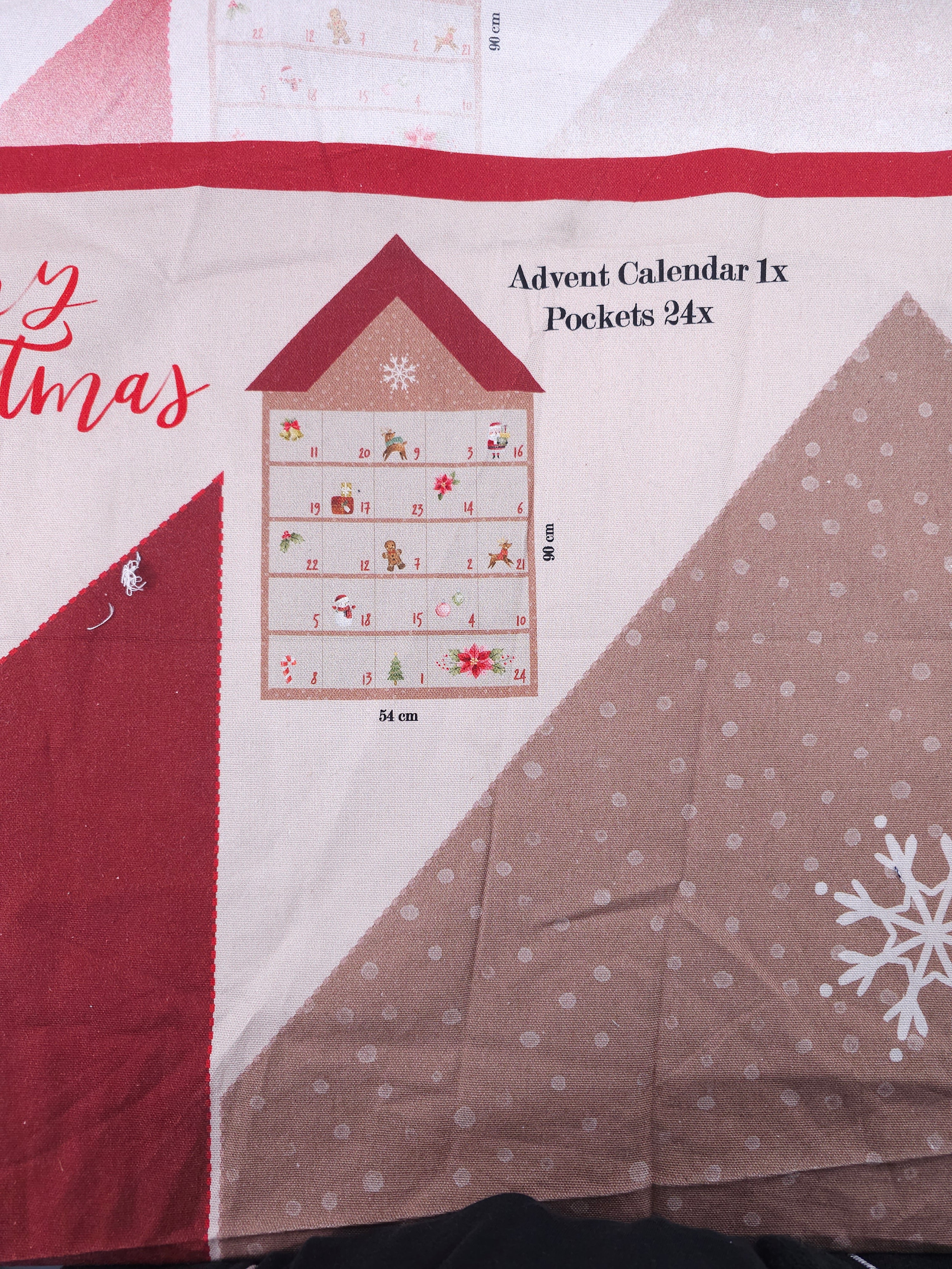 Advent calender heavyweight Cotton- 1.3m piece
