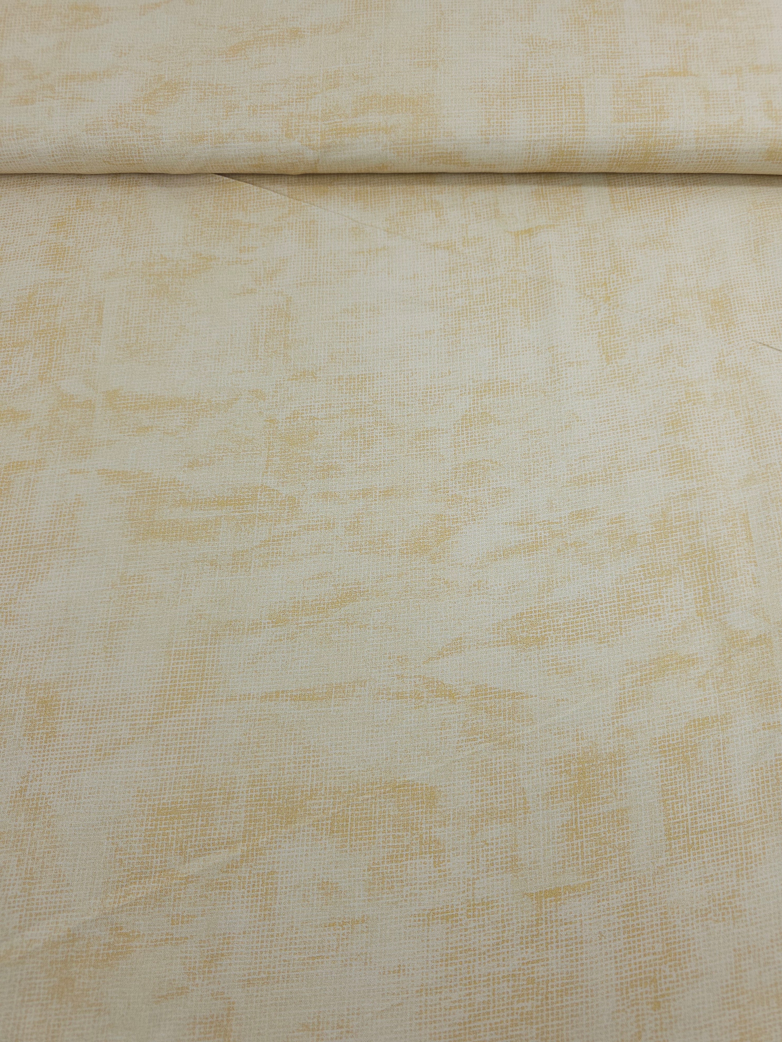 Warm Cream Static Grid 100% Cotton 106" *EXTRA WIDE*