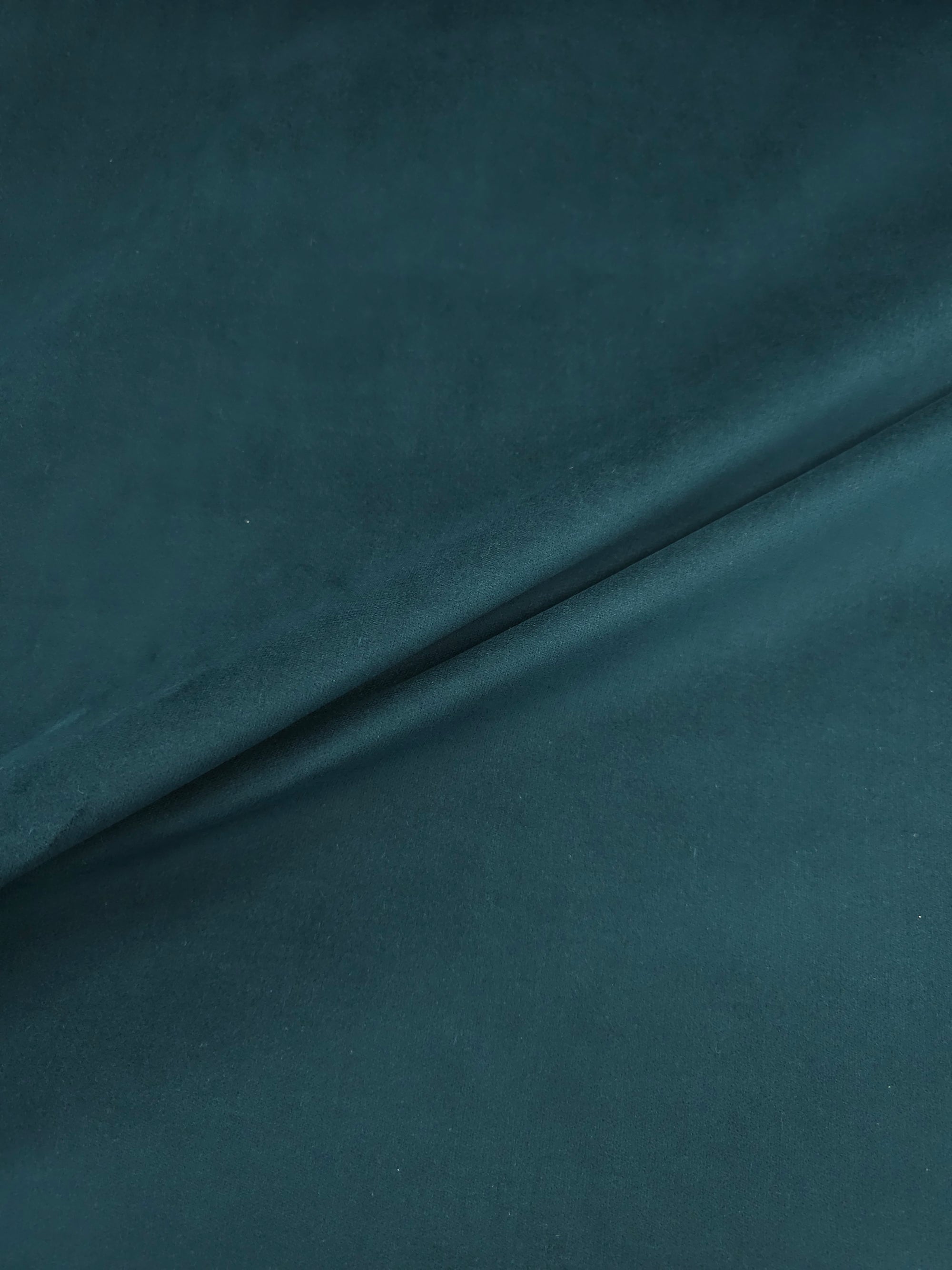 Deep Teal Cotton Velvet