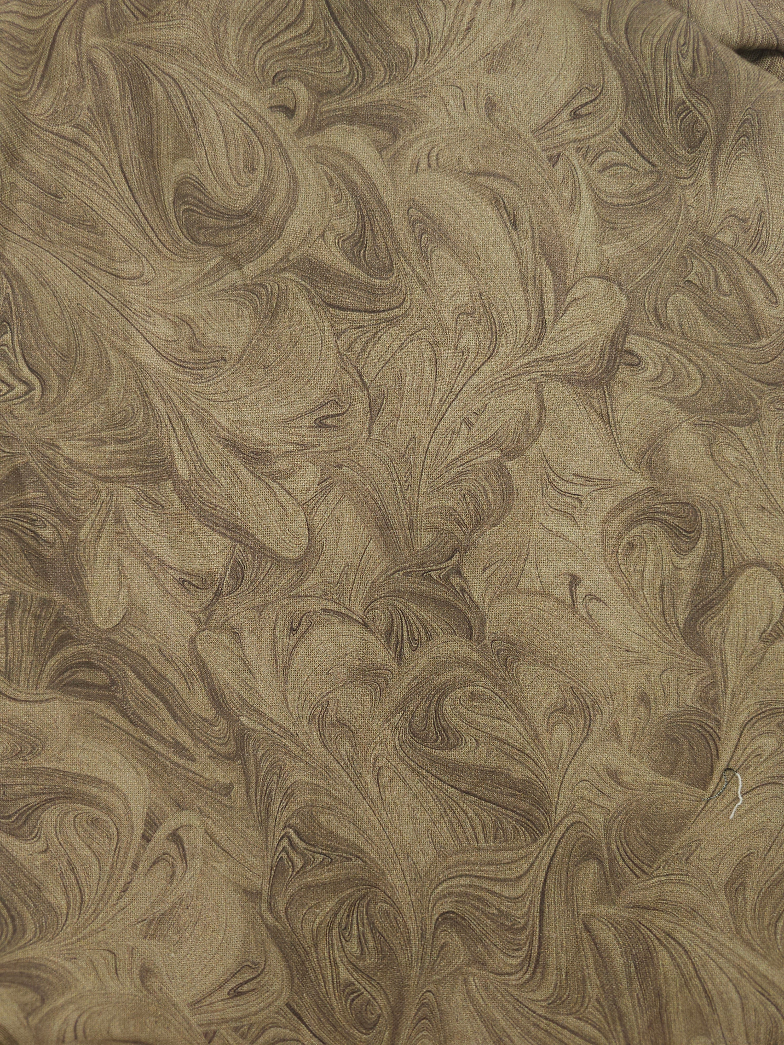 Coffee swirl Cotton- 1.8m piece