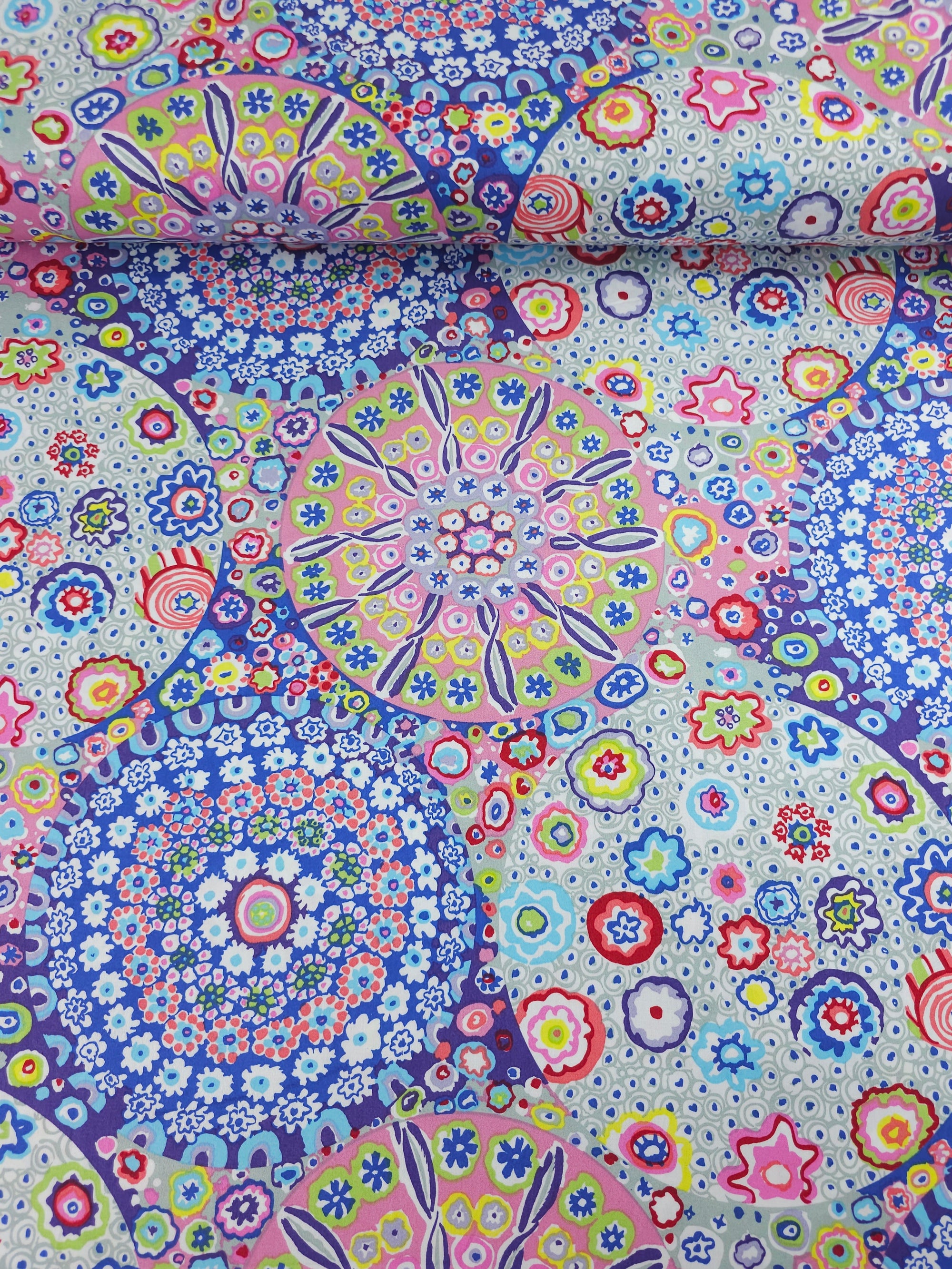 Spring Millefiore Cotton Sateen 108" - Kaffe Fassett *EXTRA WIDE*