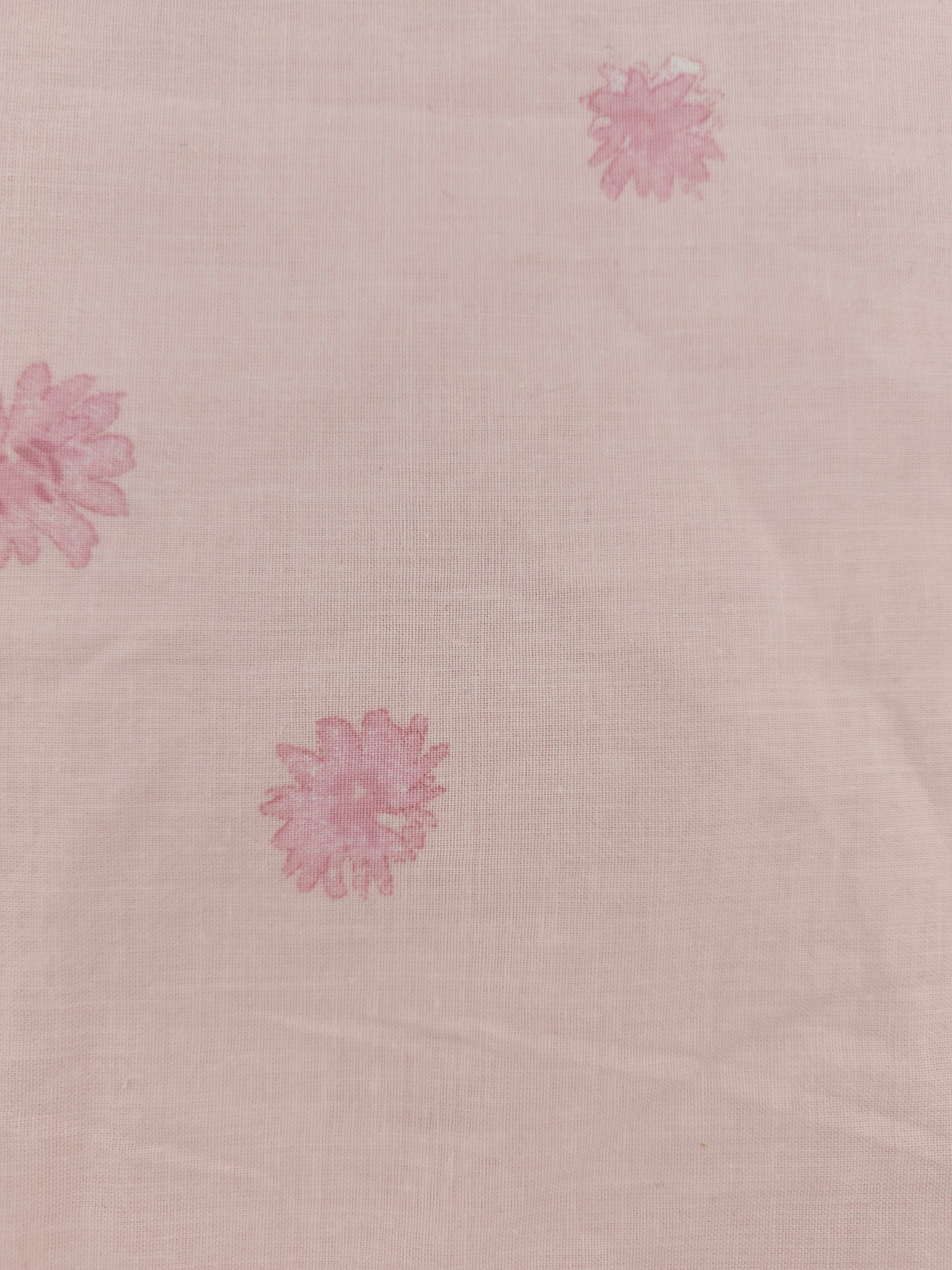 Pretty pink flower Cotton- 1m piece