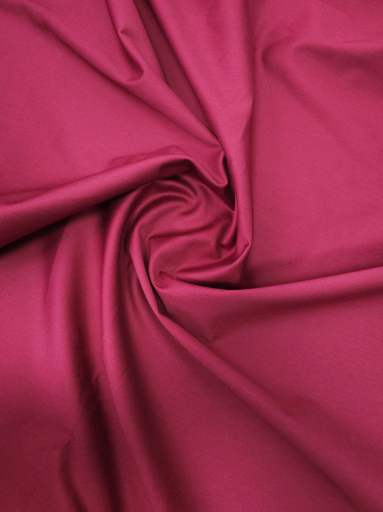 Mulberry Red Brushed Cotton Tencel