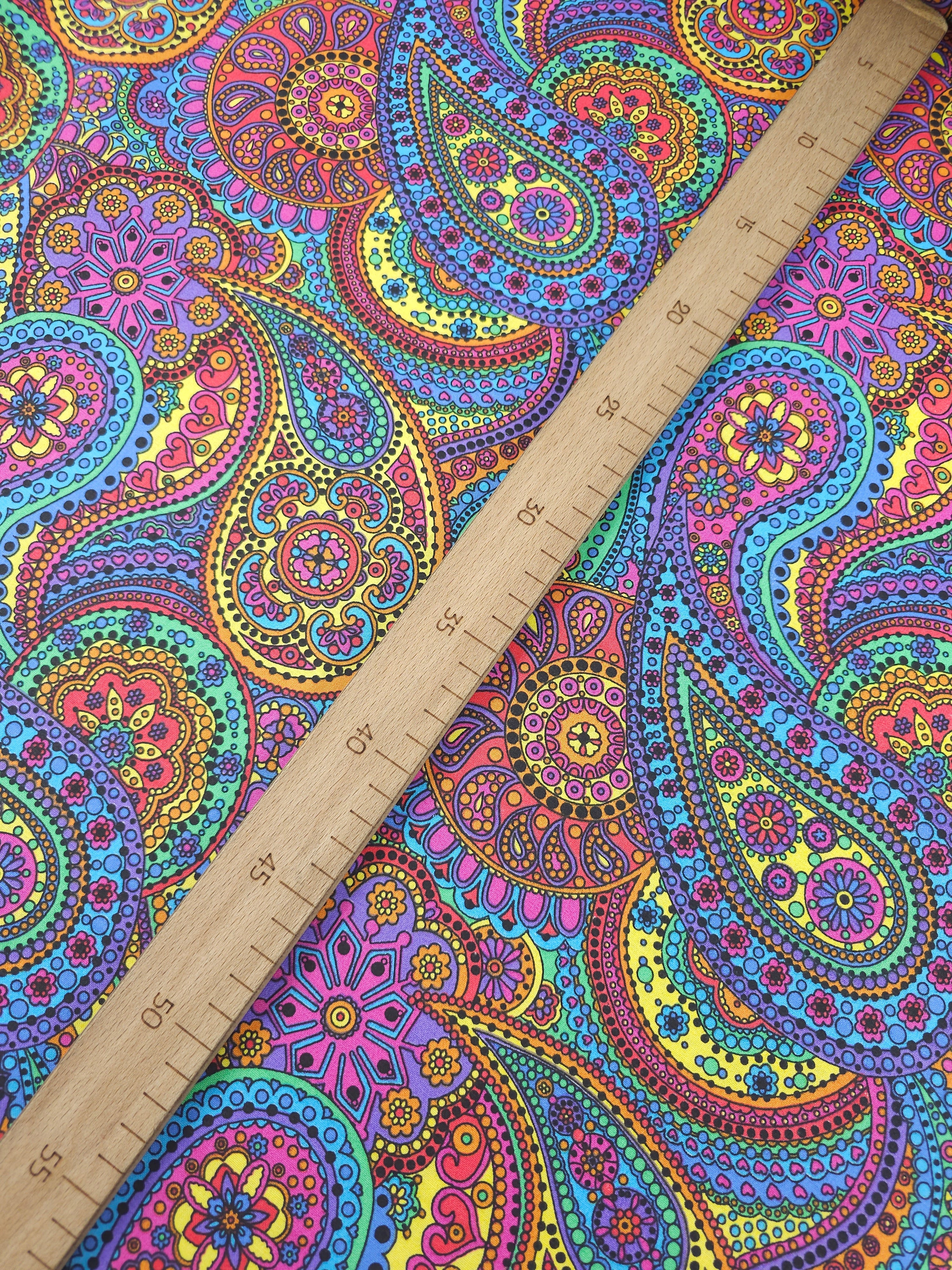 Quirky Paisley Paradise 100% Cotton 106” *EXTRA WIDE*