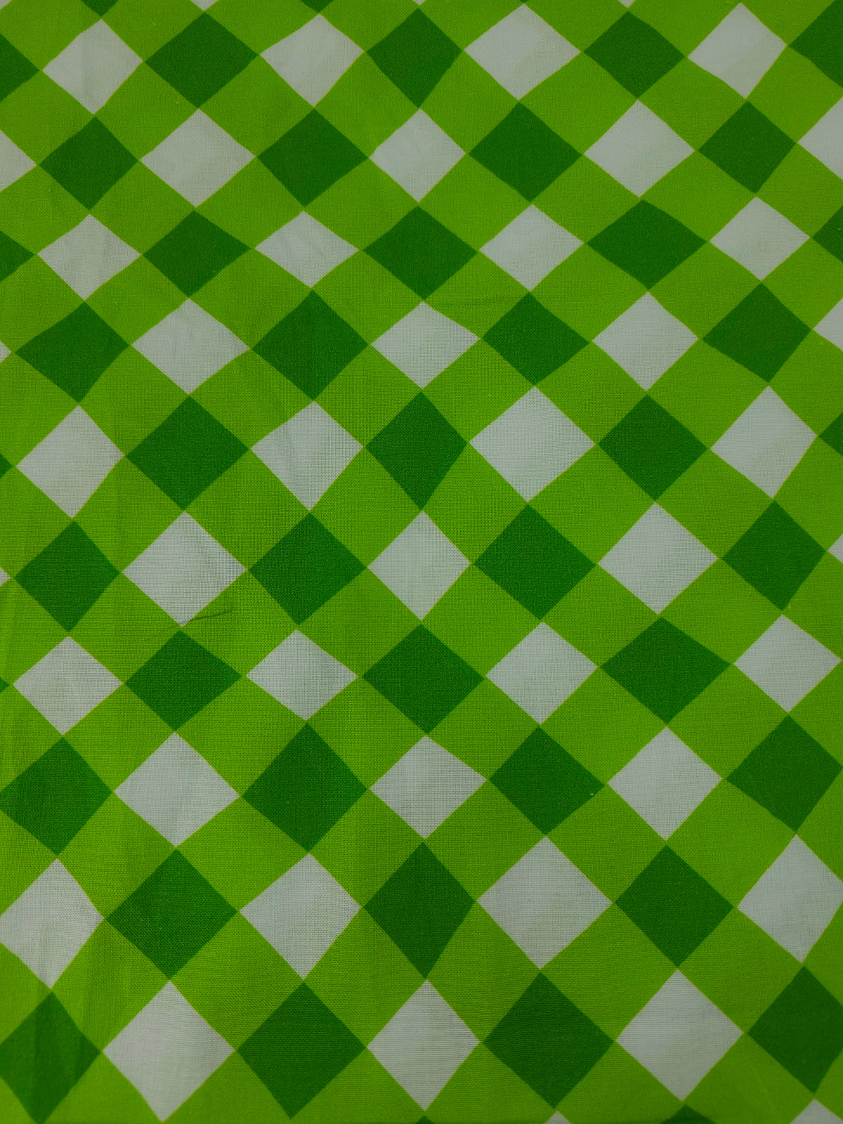 Light Green Picnic Gingham 100% Cotton