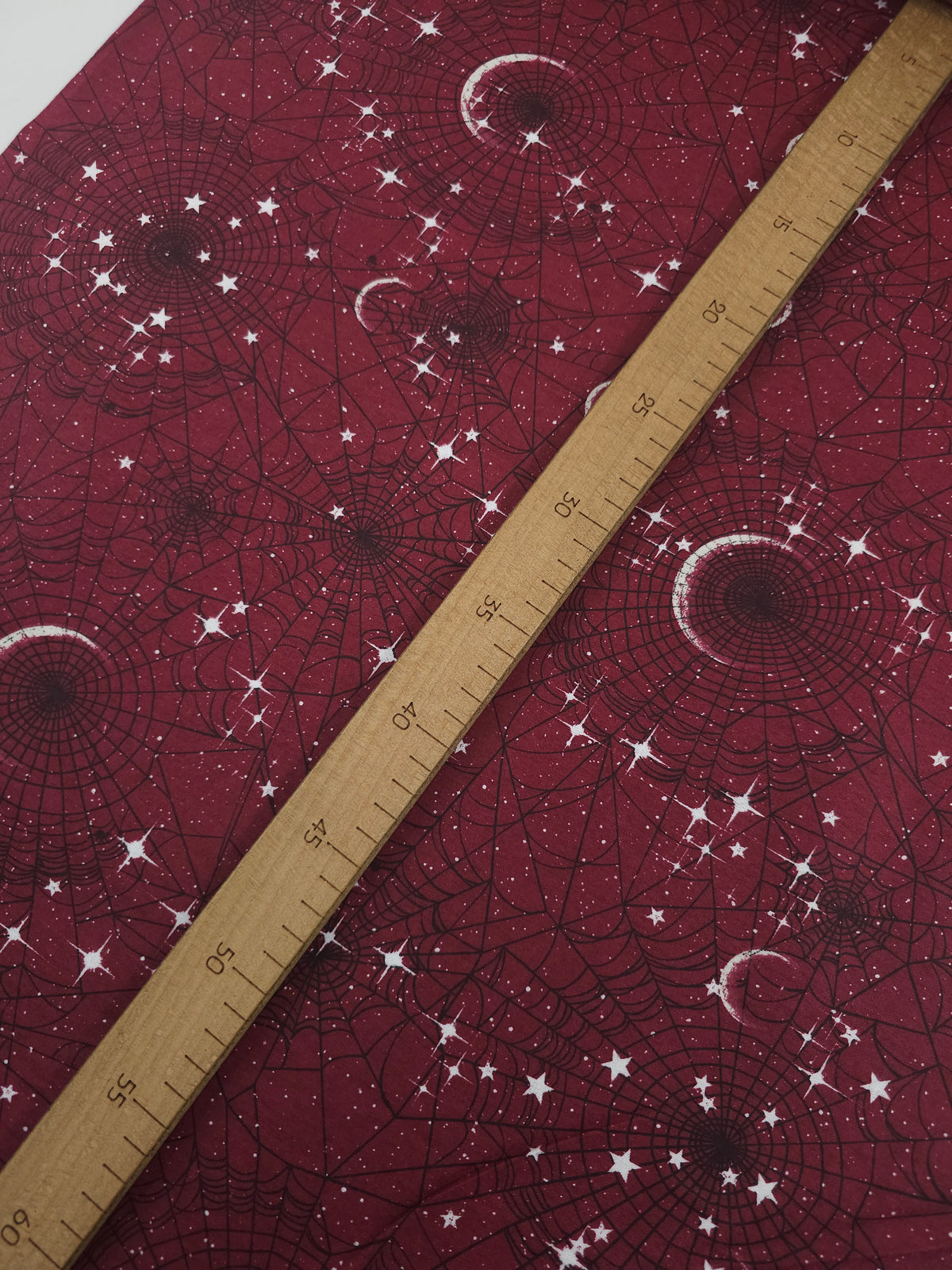 Burgundy Eclipse Web Lightweight Flannel Cotton - Joann