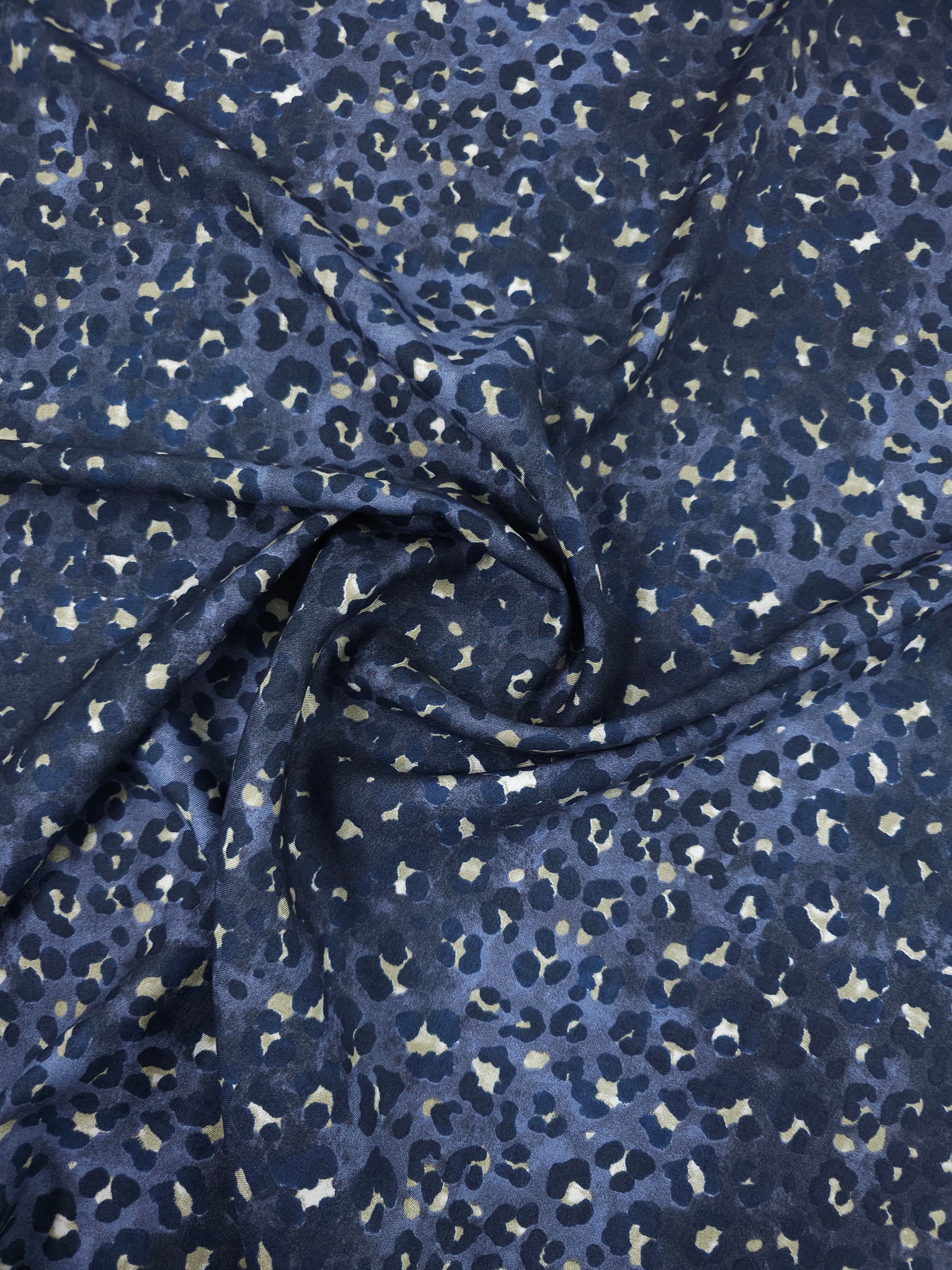 Hale Blue Leopard Mediumweight Viscose