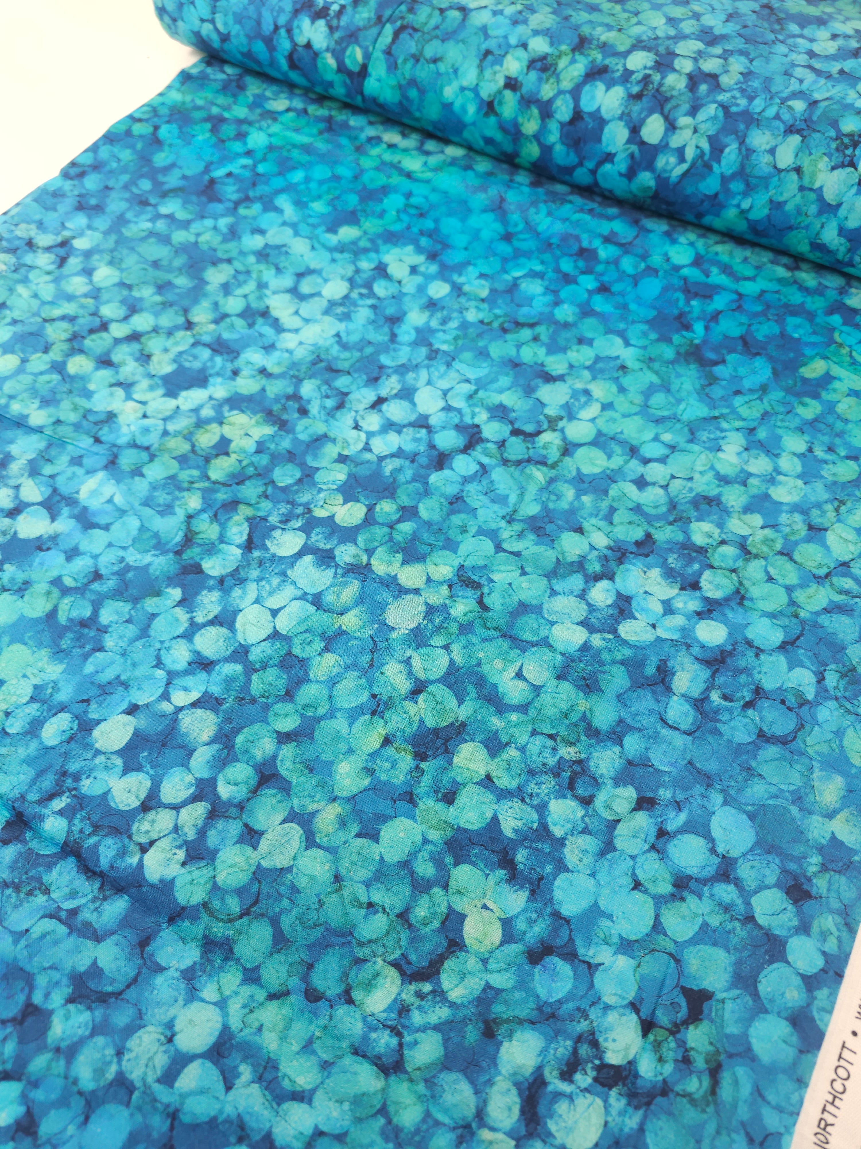 Light Blue Confetti Petals 100% Cotton