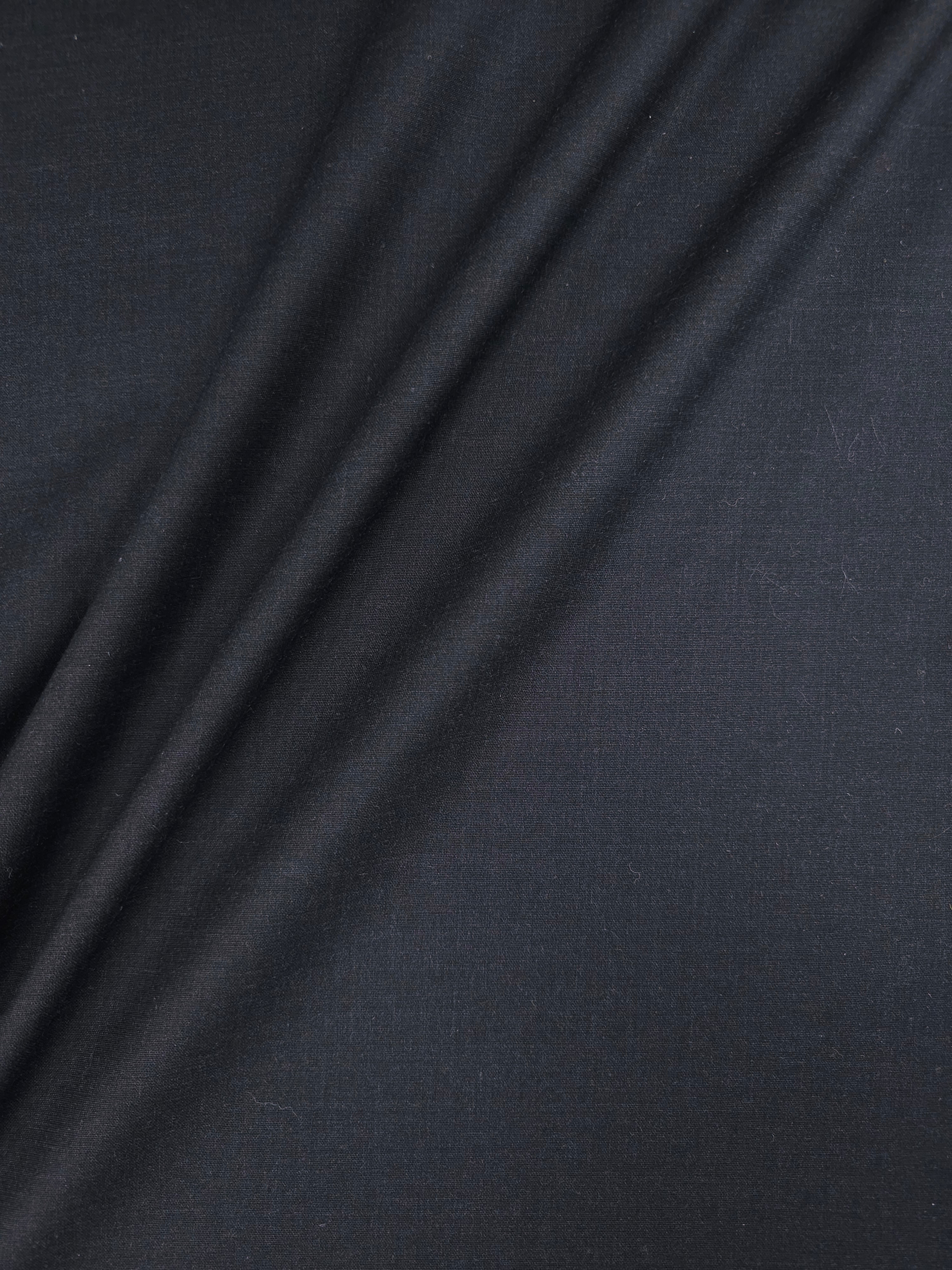Charcoal Poly Wool Suiting