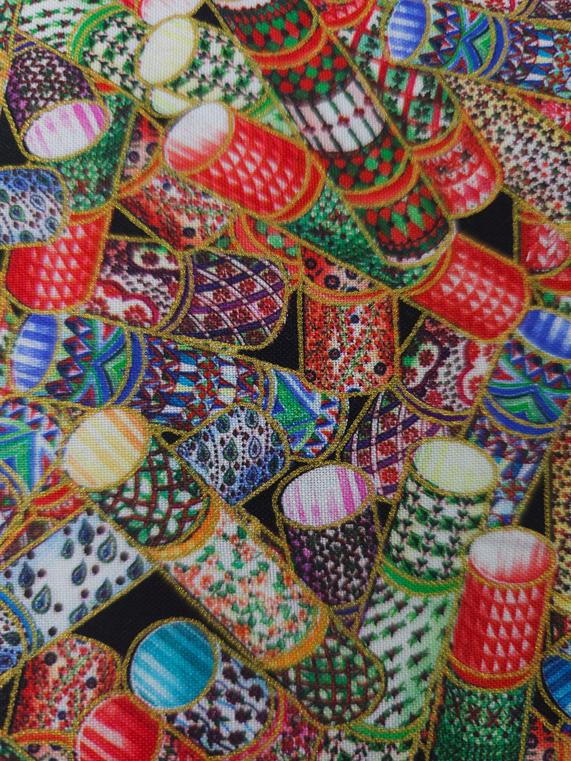 Patterned cylinder Cotton- 2.1m piece