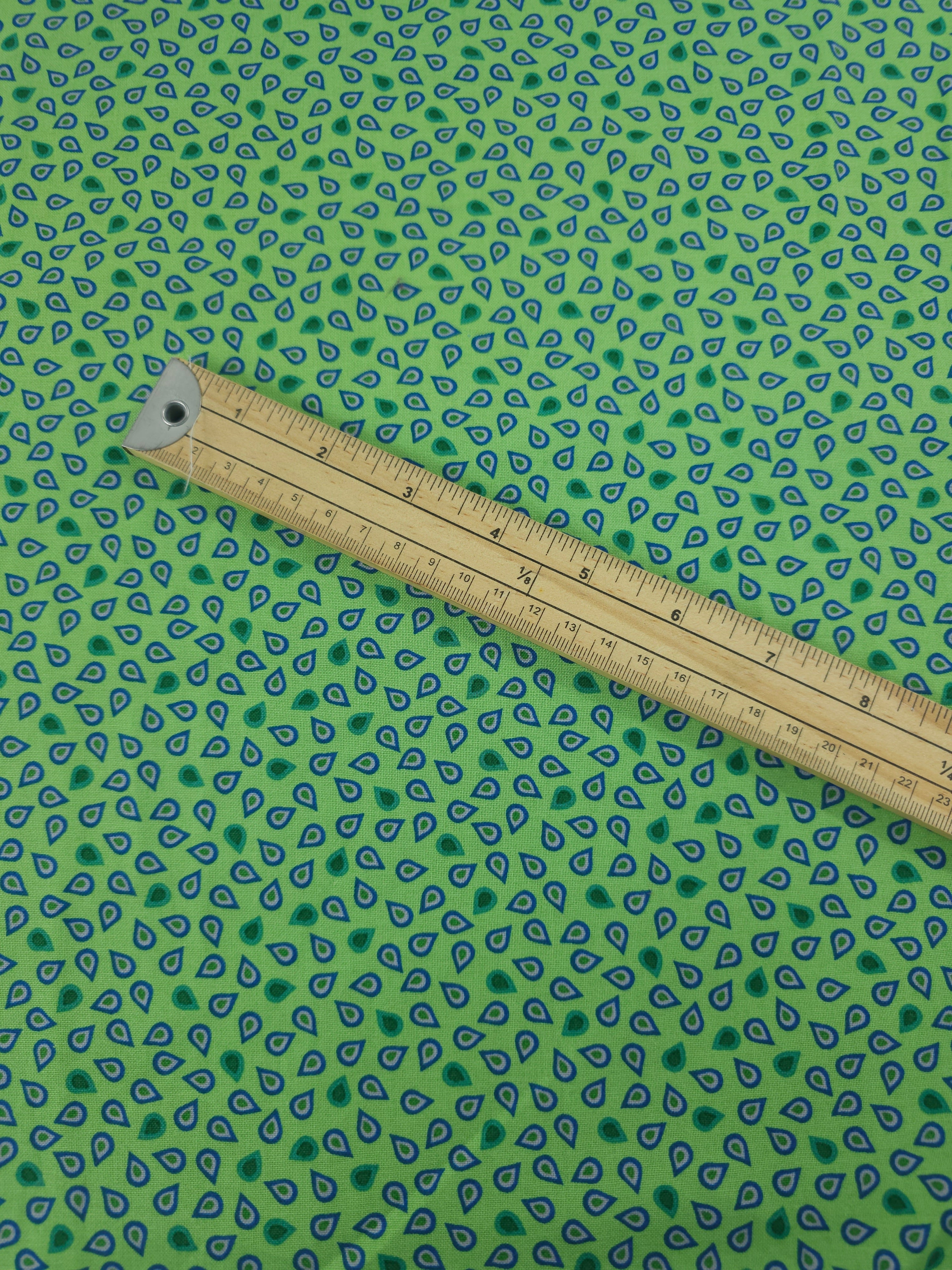 Green Boho Petal 100% Cotton