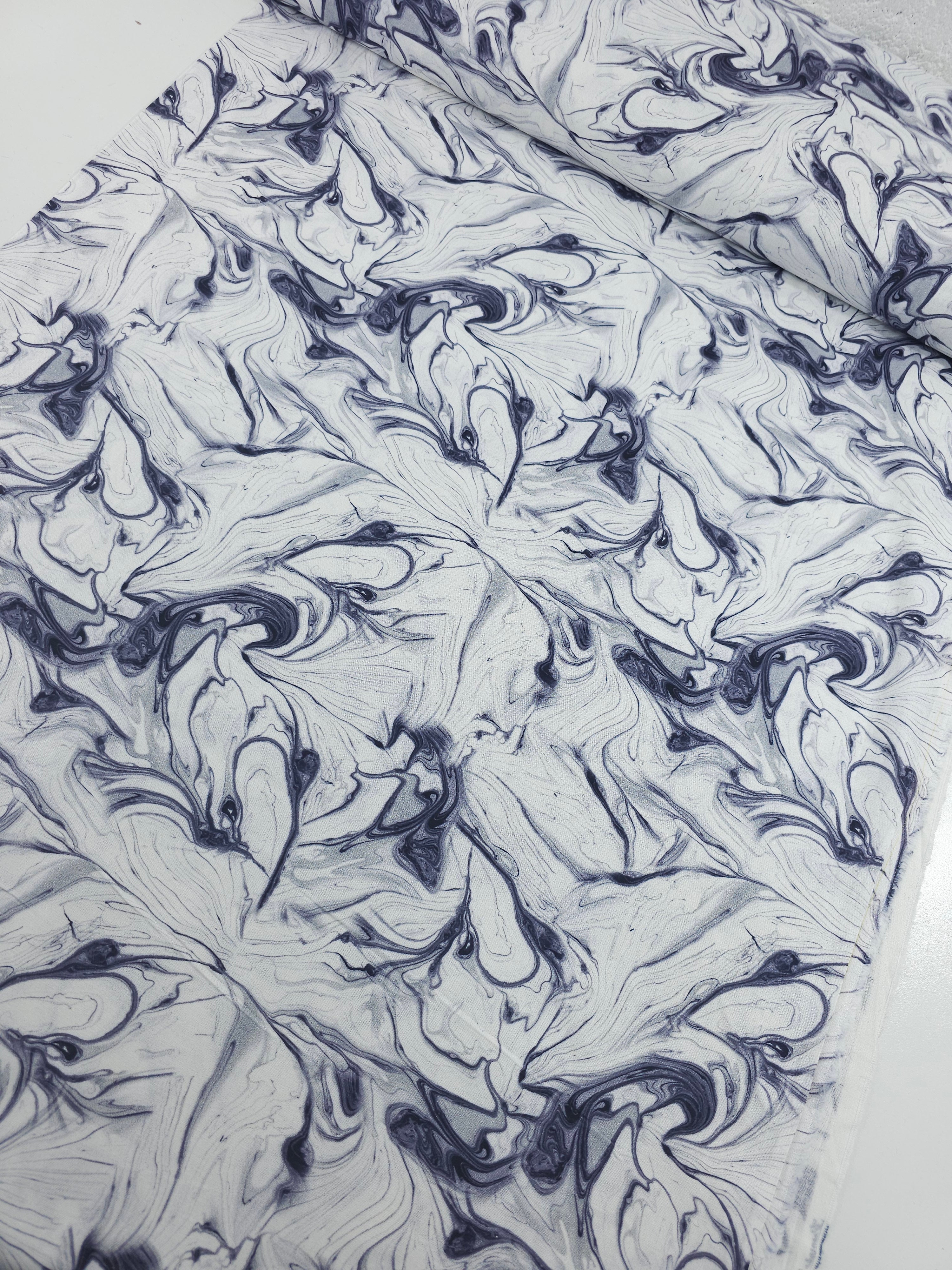 Lavender Grey/White Marble 100% Cotton - Joann