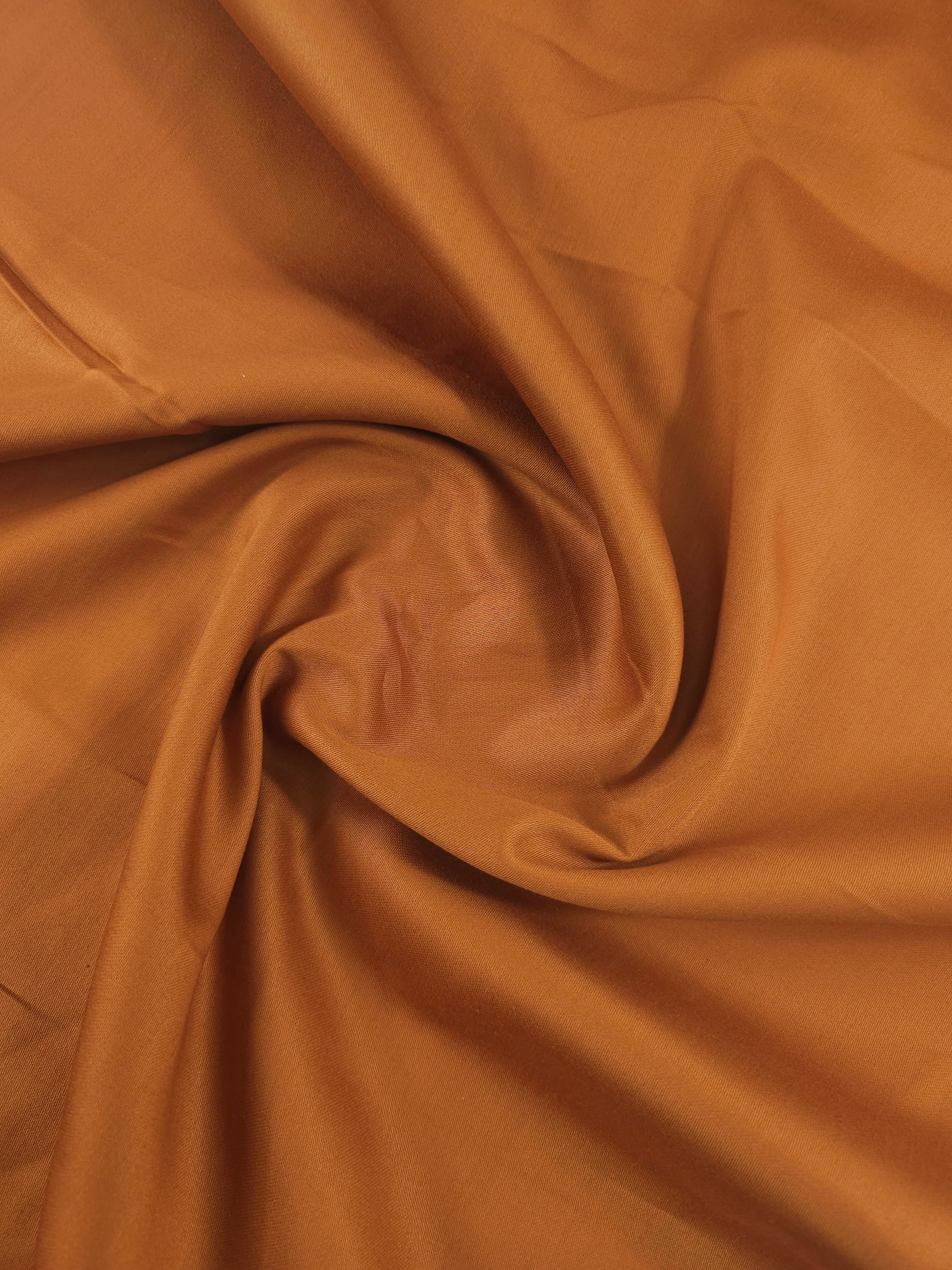 Toffee Orange Cotton Sateen 94" *EXTRA WIDE*