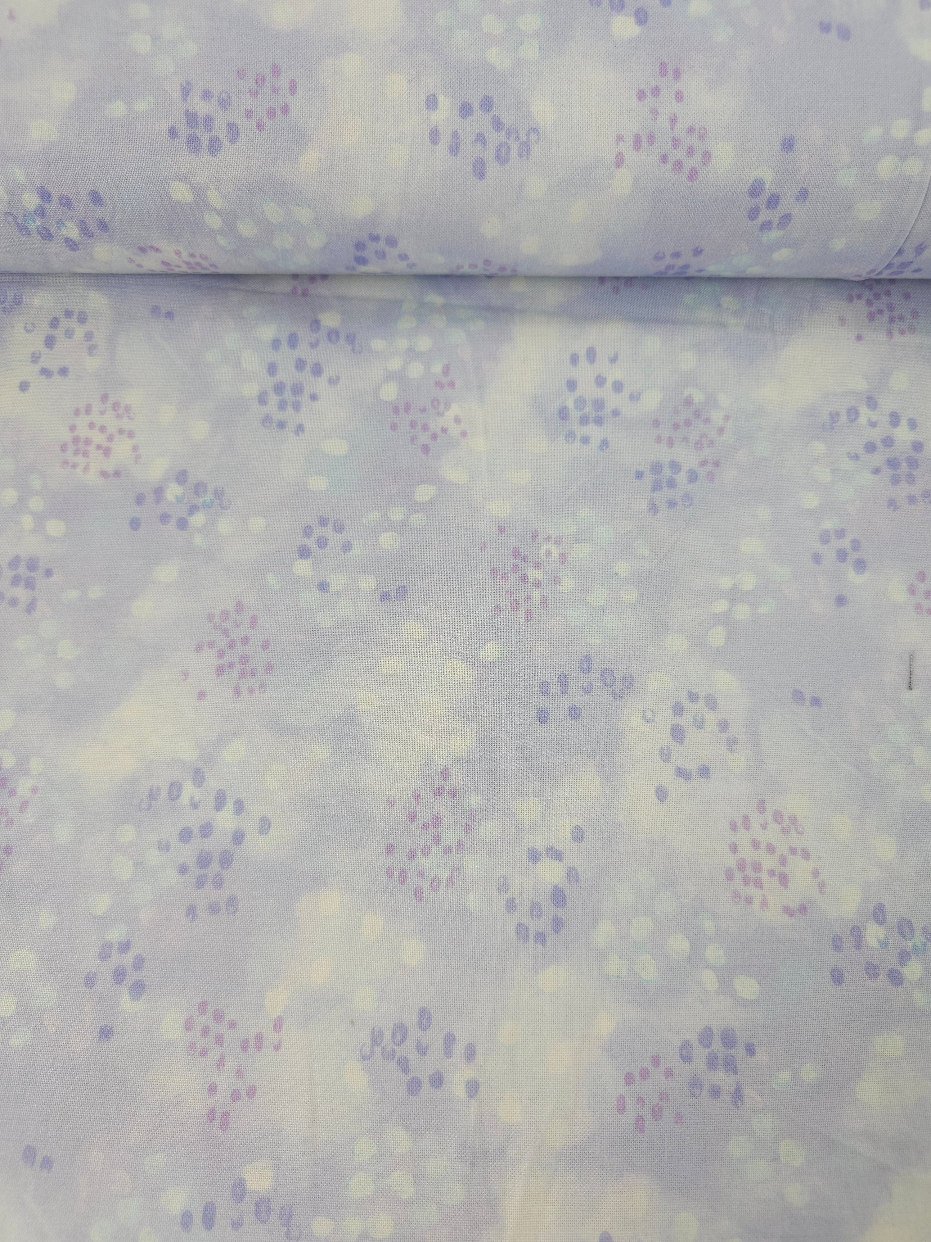 Lilac/Lavender Splodge Spot 100% Cotton