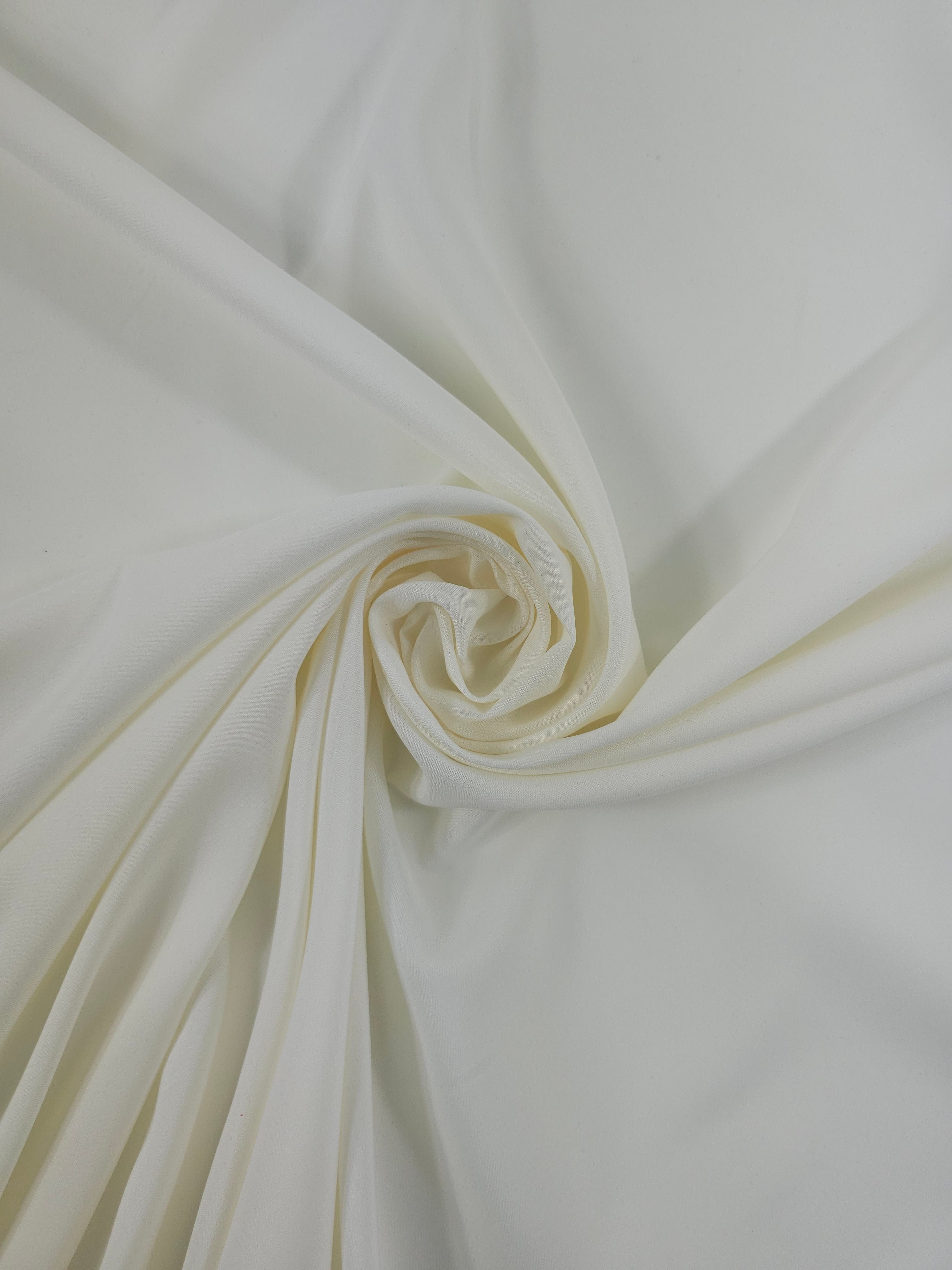 Ivory Soft Poly Stretch Lining