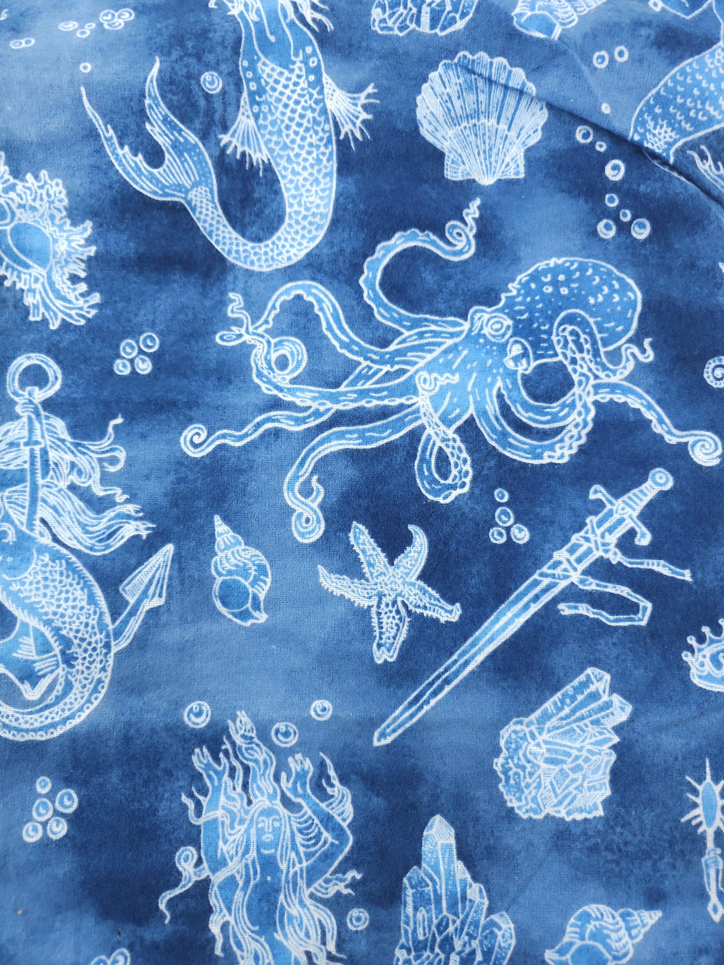 Crystal oceans Cotton flannel- 2.7m piece