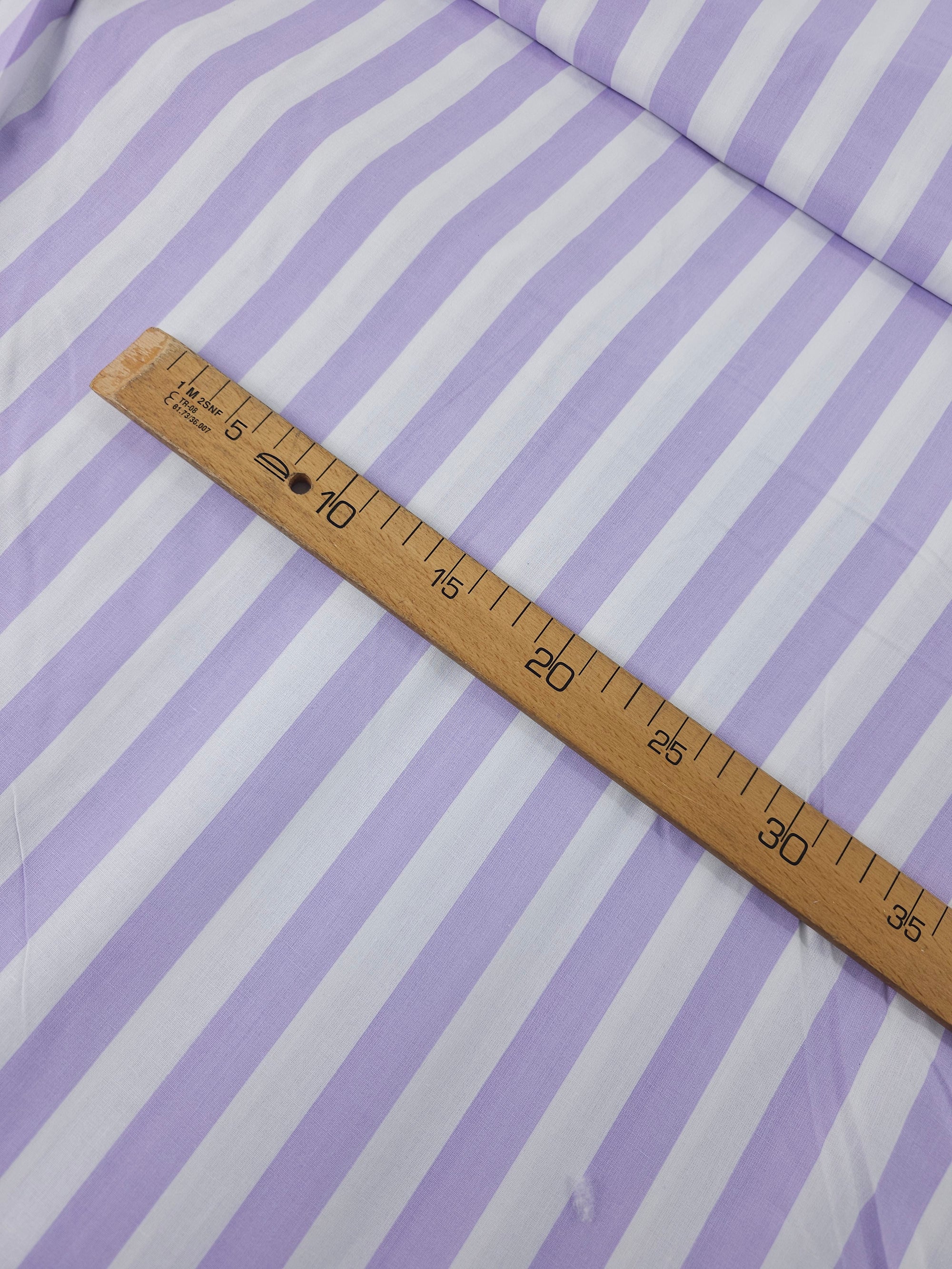 Lavender Large Stripe 100% Cotton *EXTRA WIDE*
