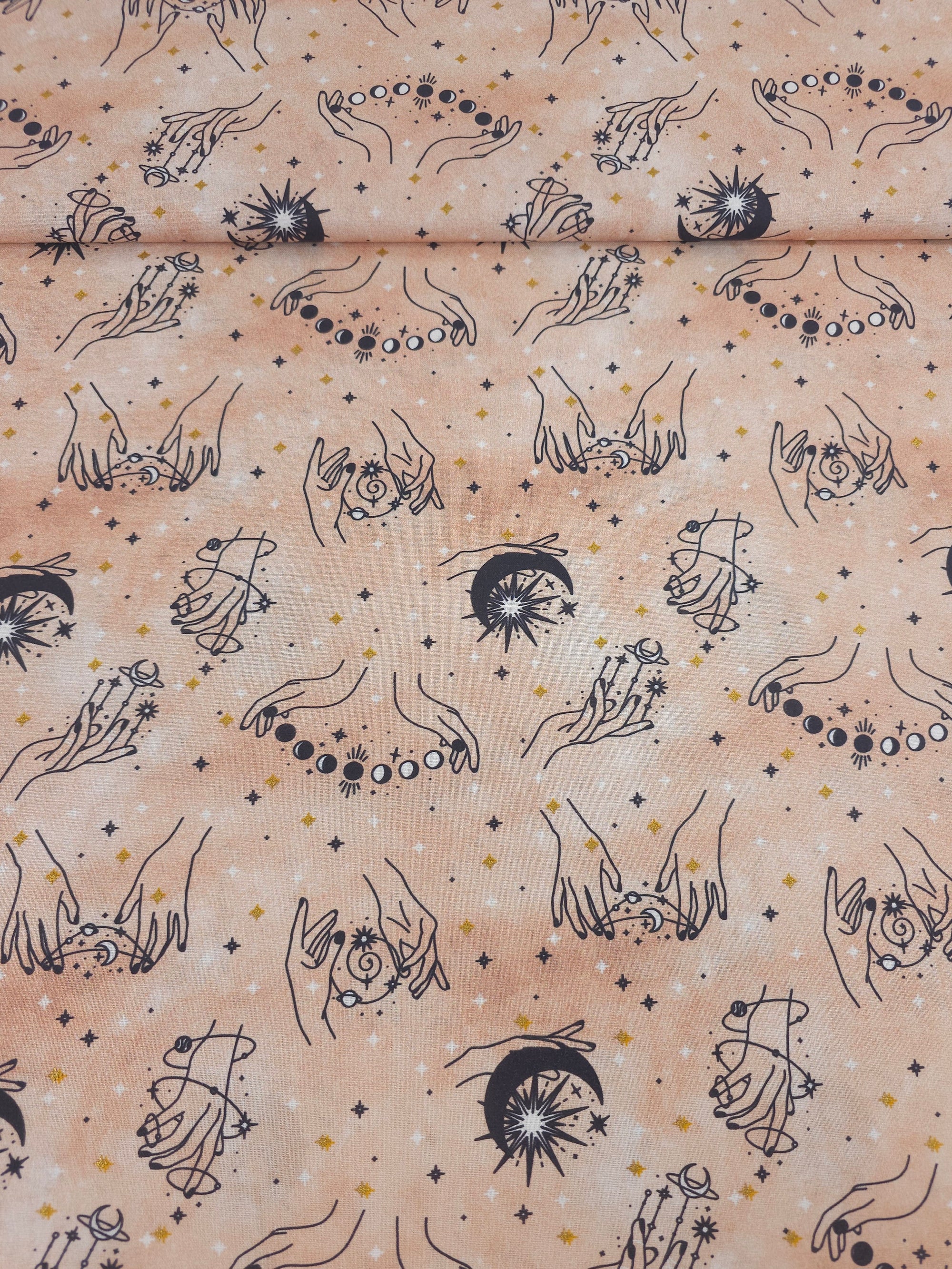 Mystic Moon Phases 100% Cotton