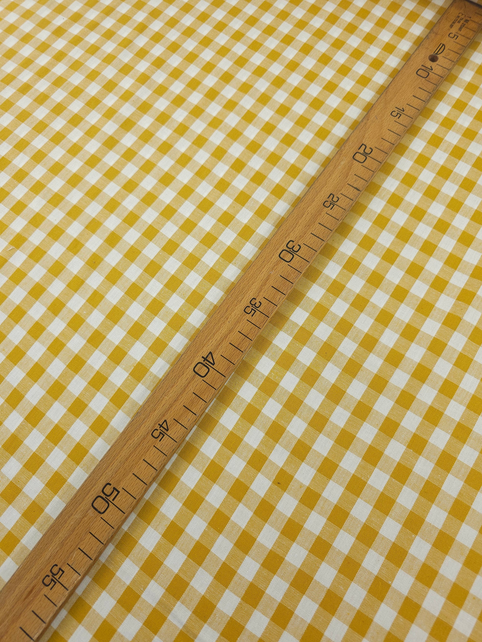 Marigold Gingham 100% Cotton 55"