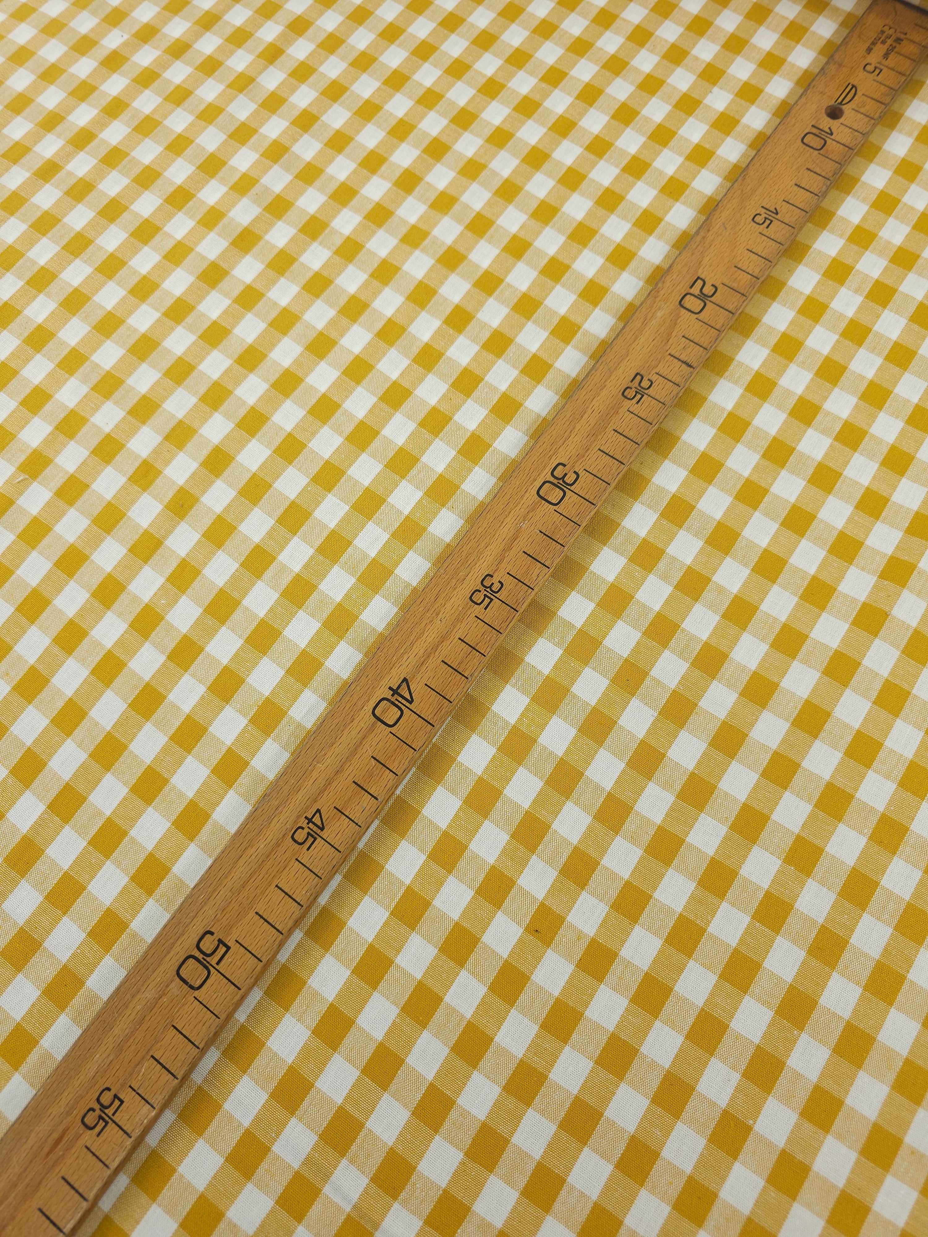 Marigold Gingham 100% Cotton 55"