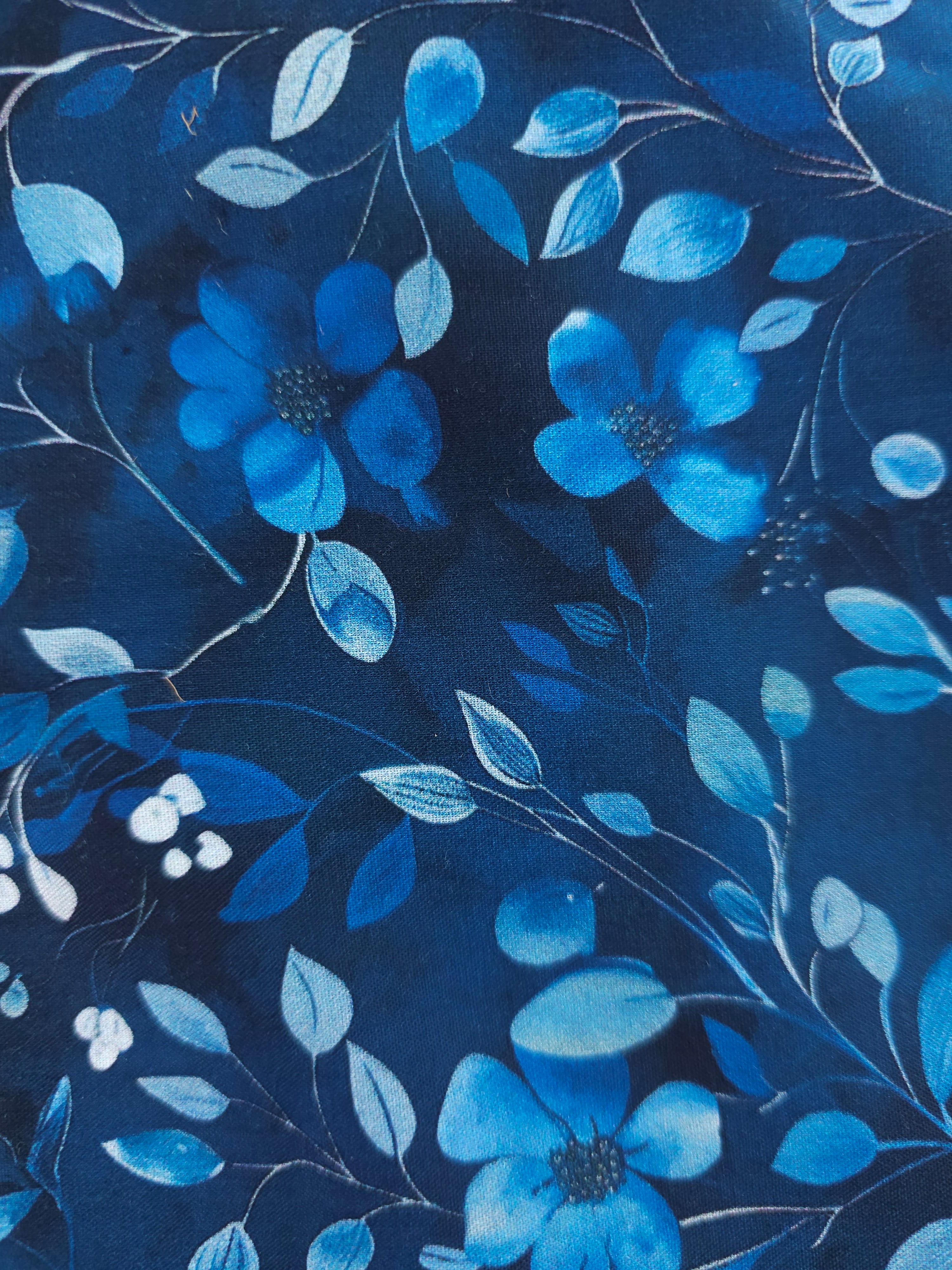 Blue leaf Cotton- 3m piece