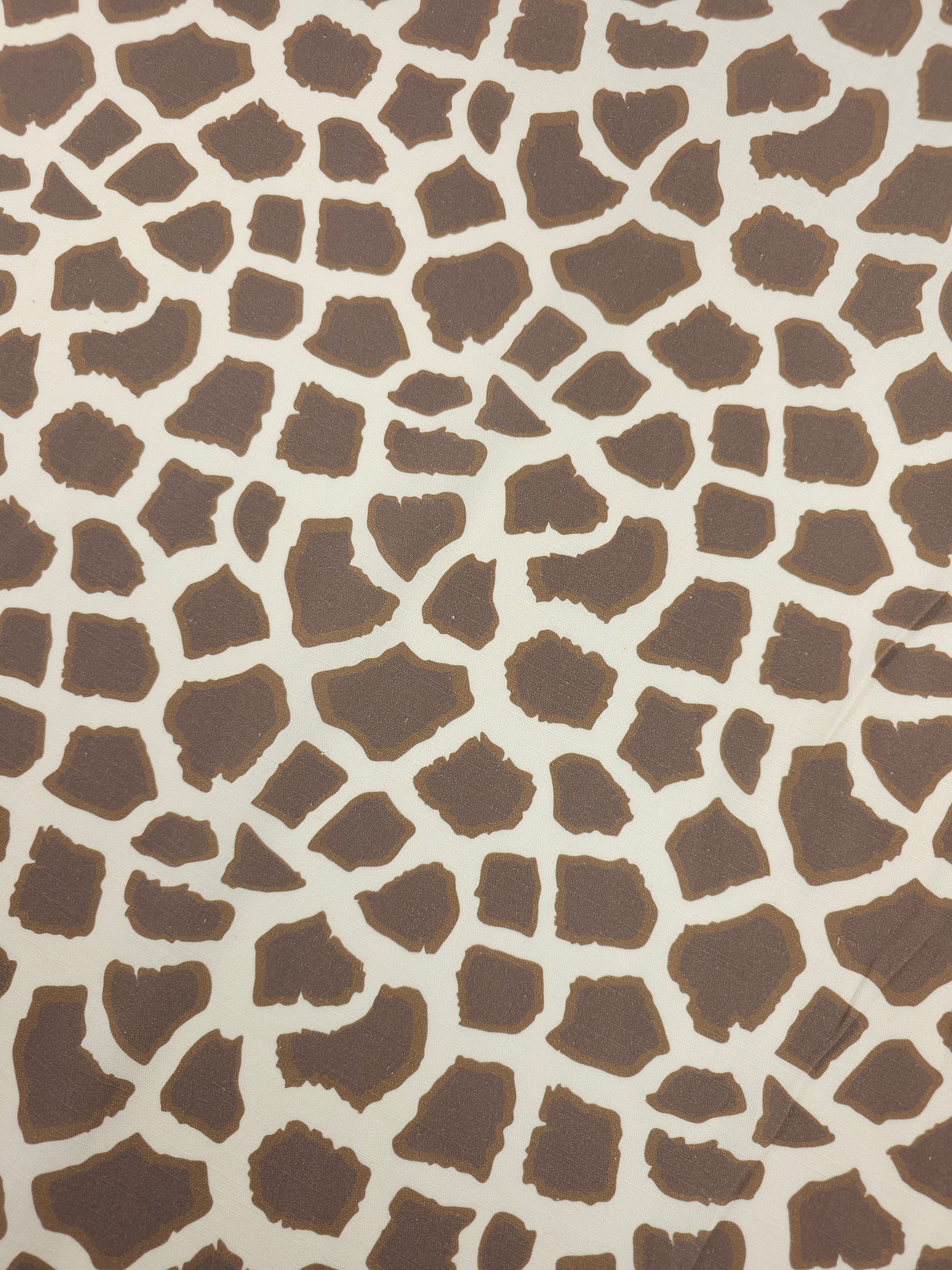 Giraffe Print Cotton Viscose