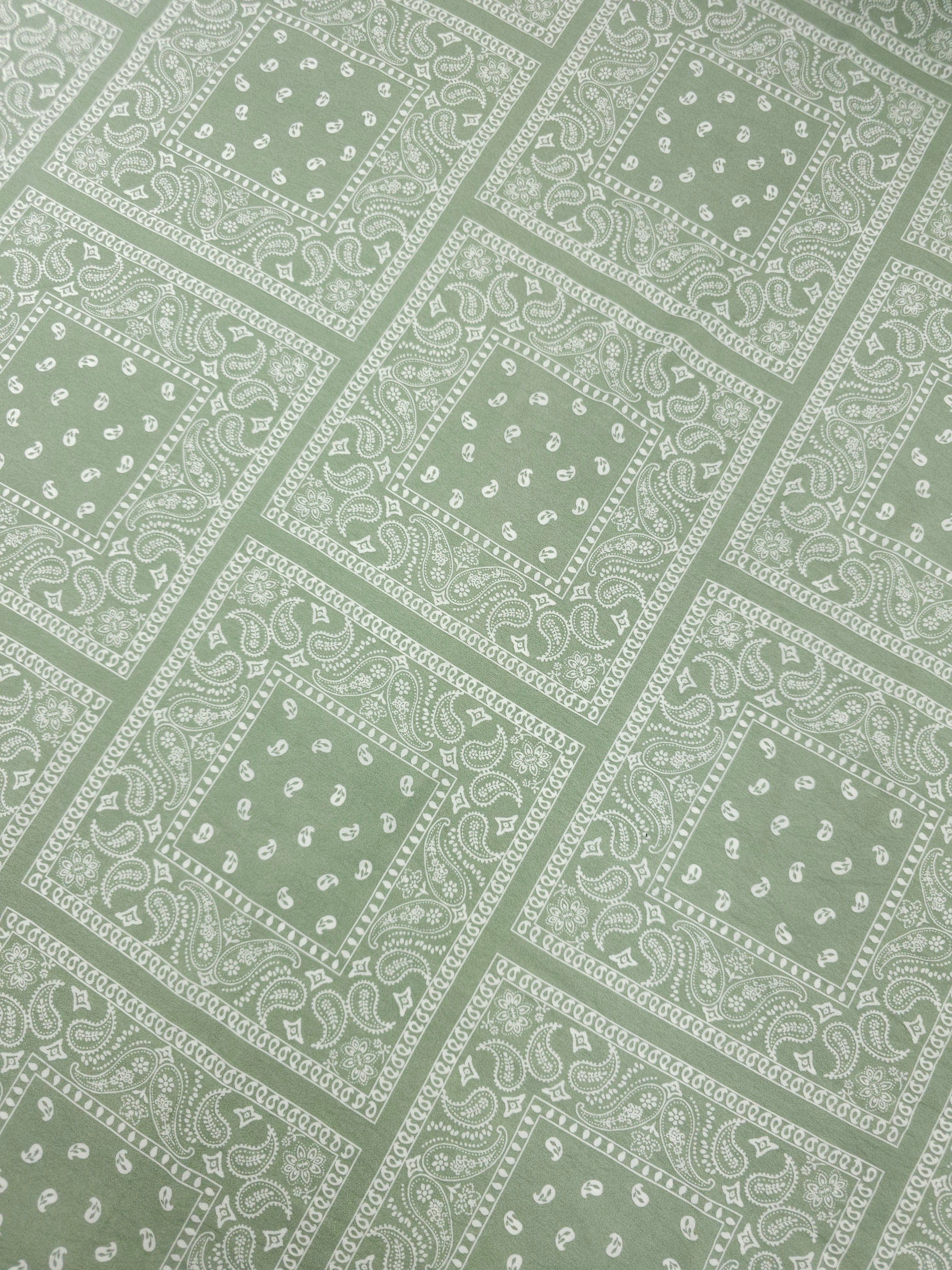 Sage Bandana Square Modal Viscose