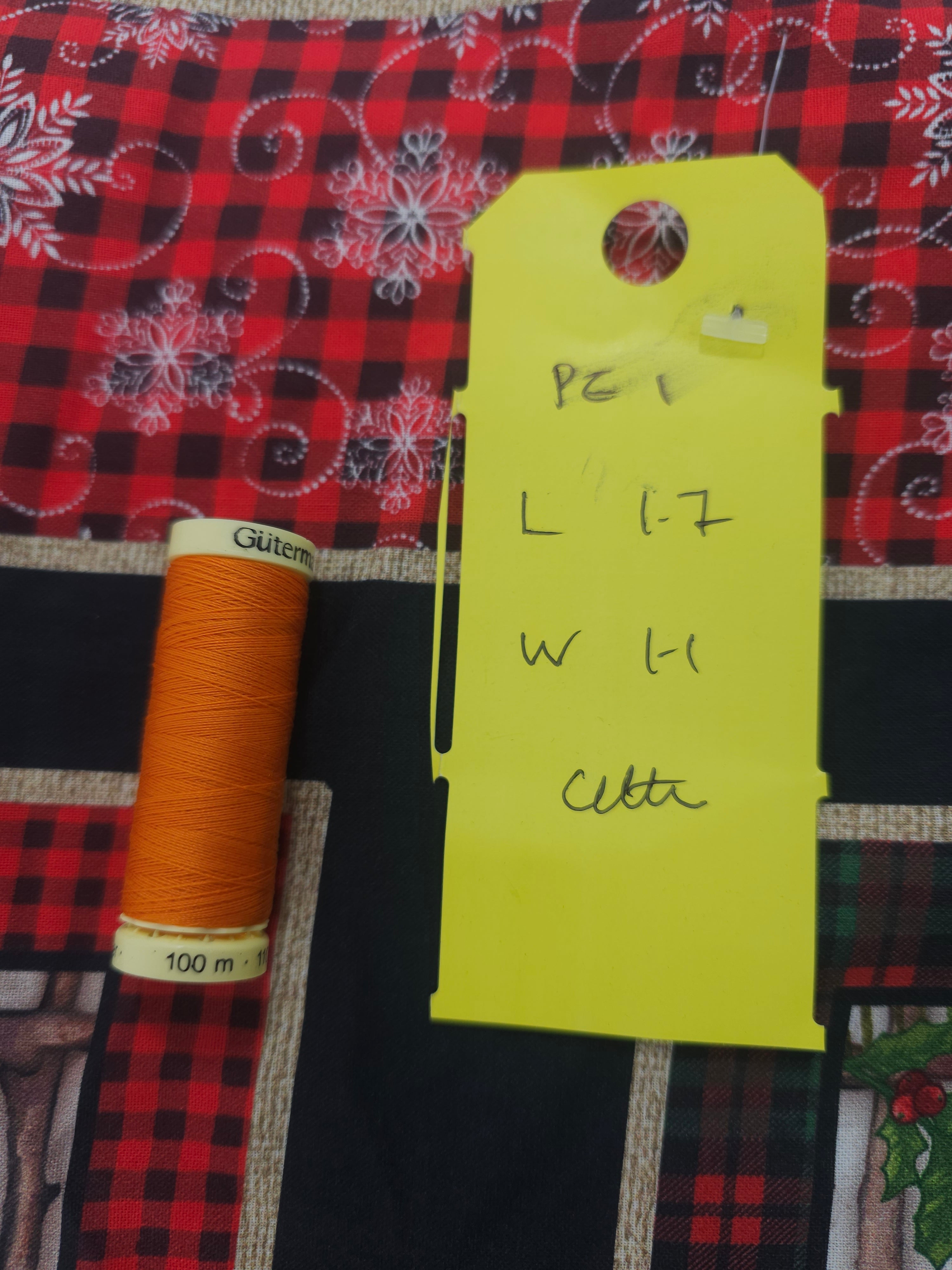 Christmas squares Cotton- 1.7m piece