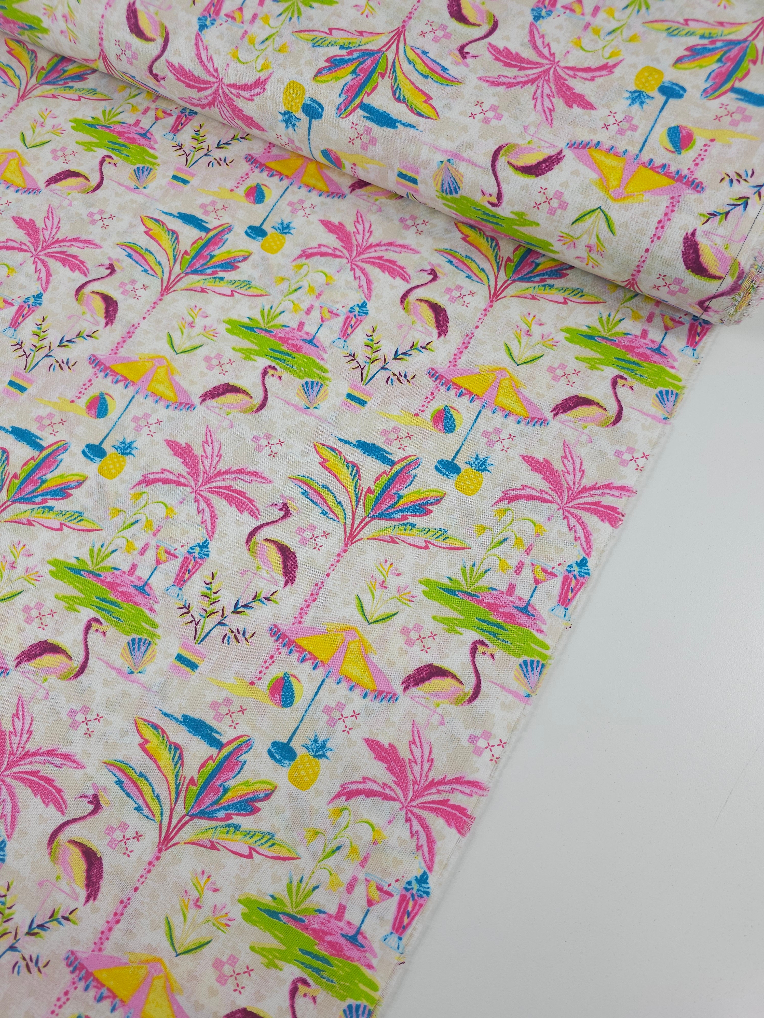 Flamingo Beach 100% Cotton
