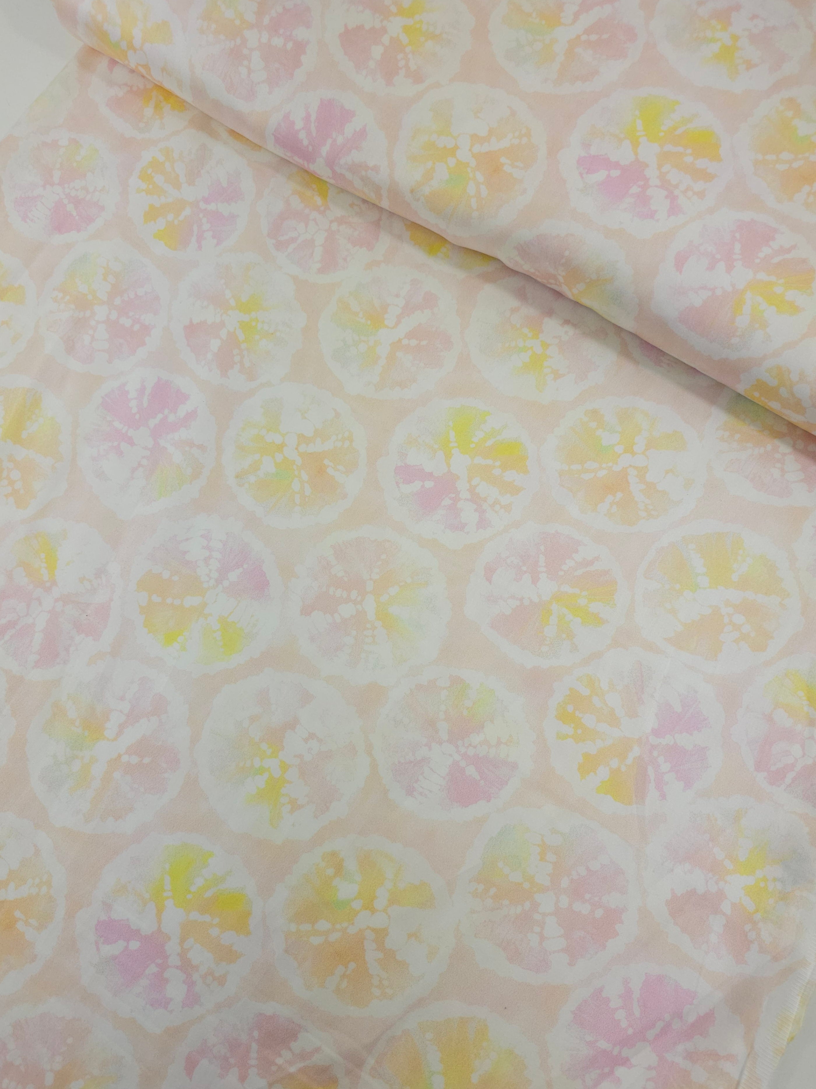 Citrus Pink/Peach Shell Cotton Sateen - Robert Kaufman